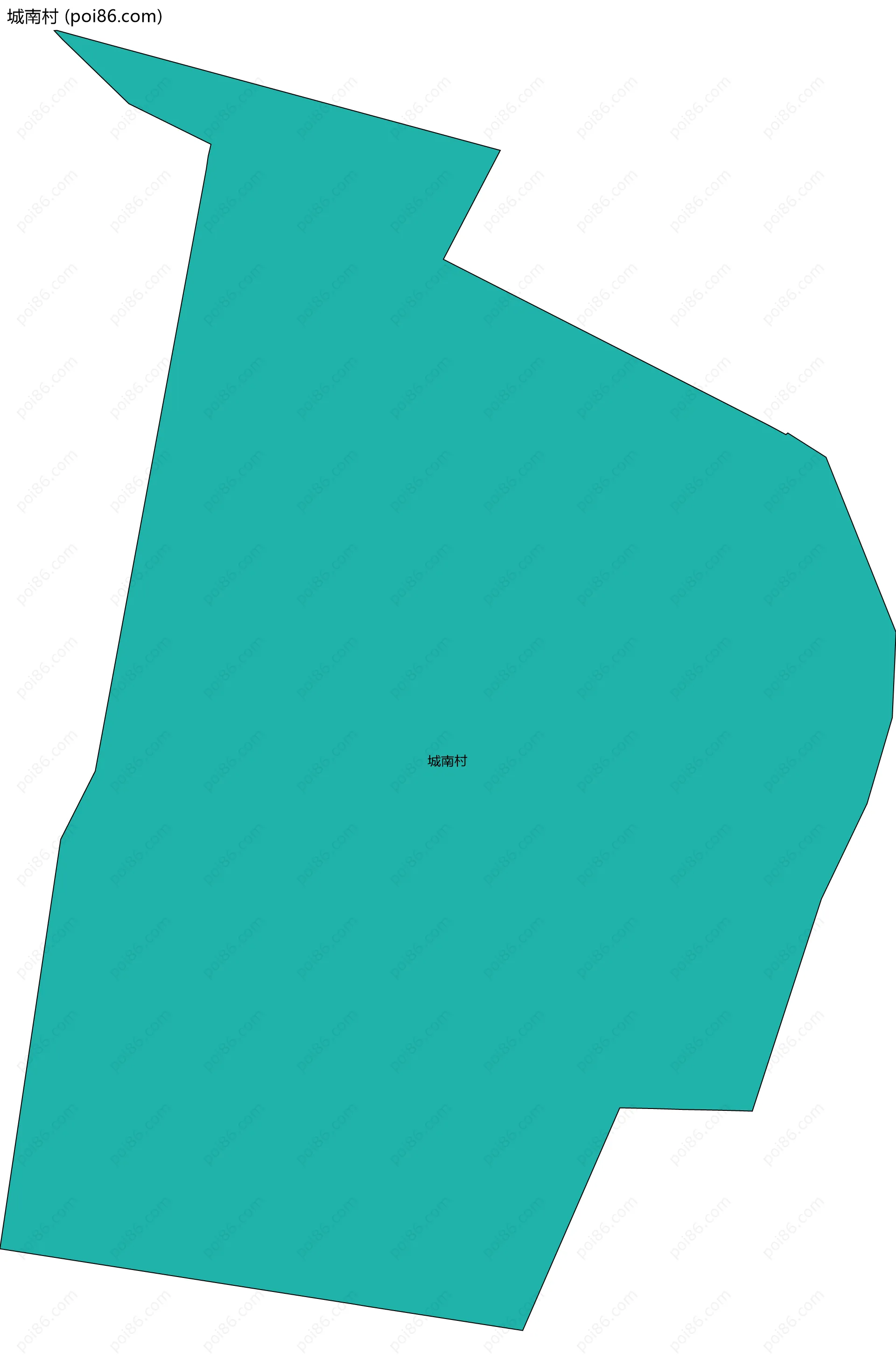 城南村边界地图