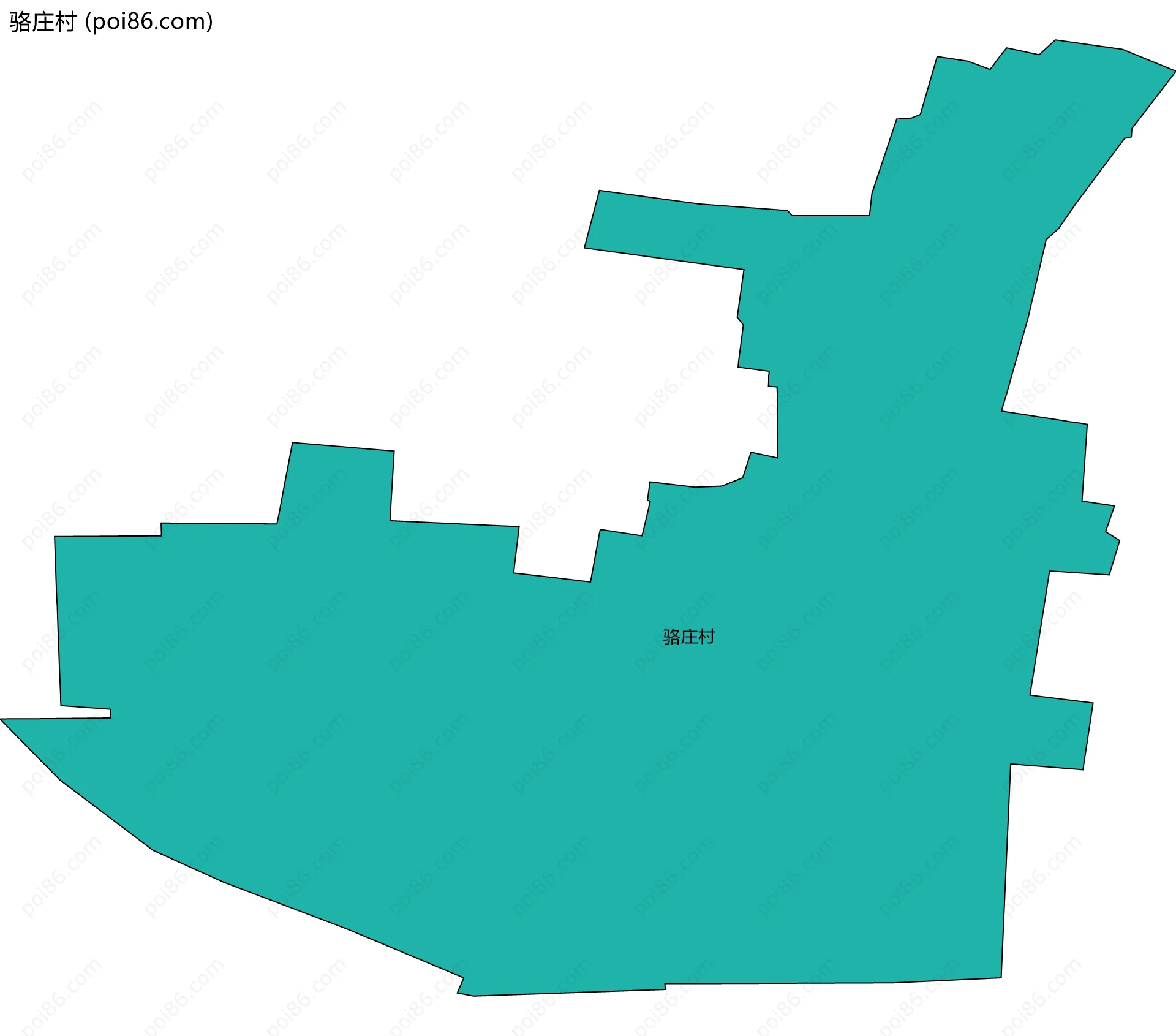 骆庄村边界地图