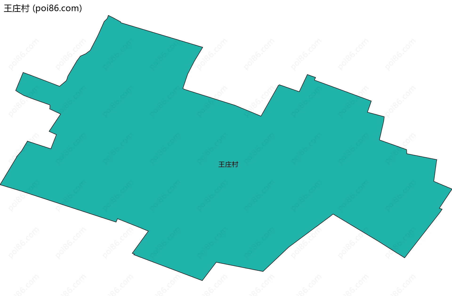 王庄村边界地图