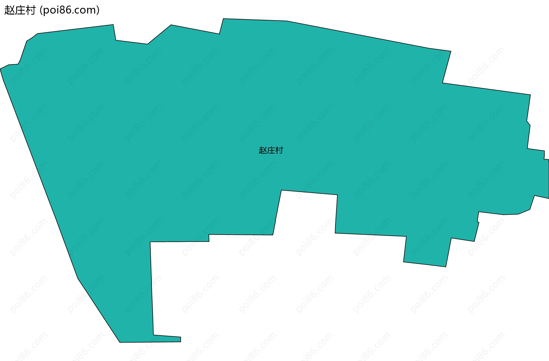 赵庄村边界地图
