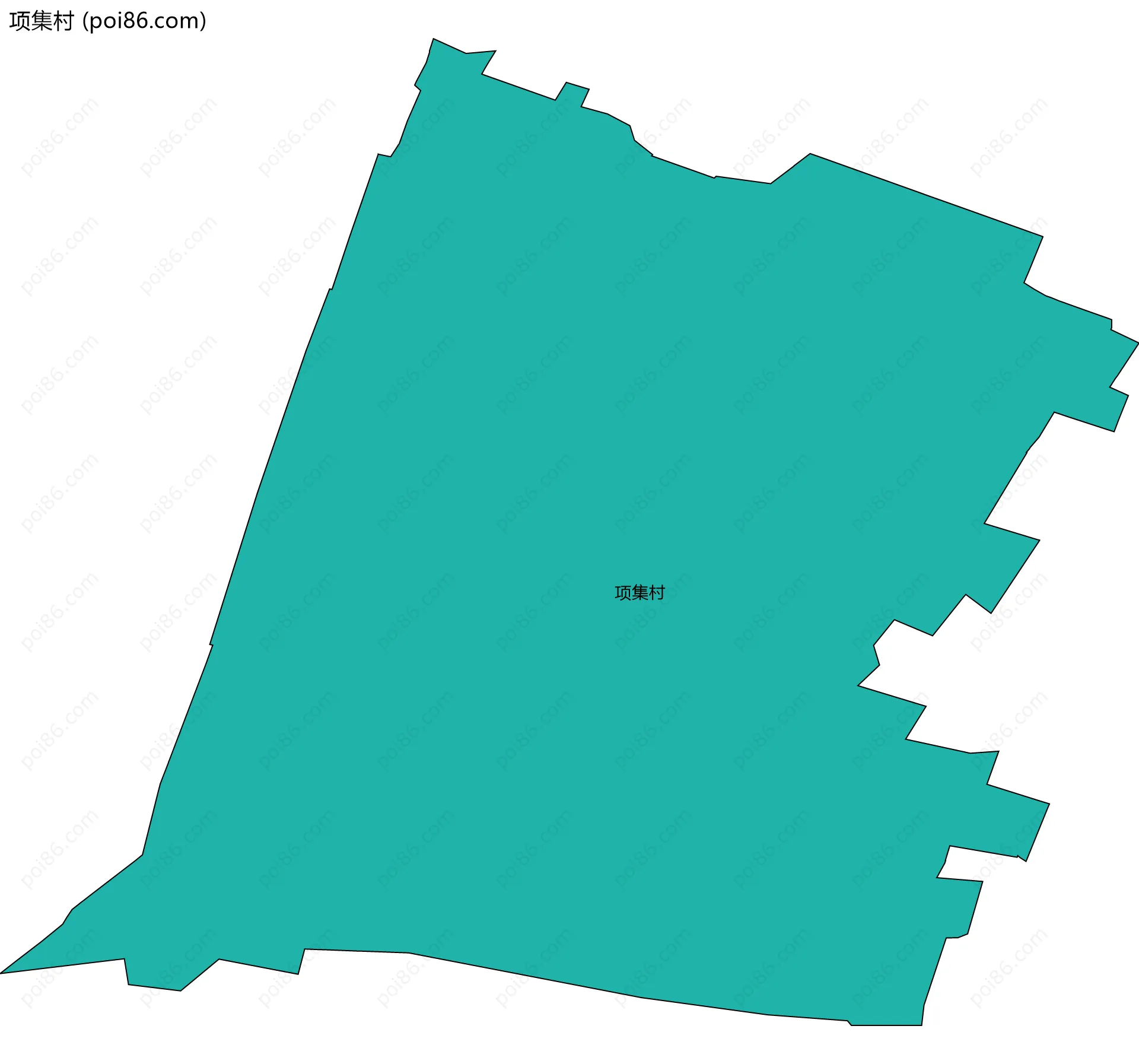 项集村边界地图