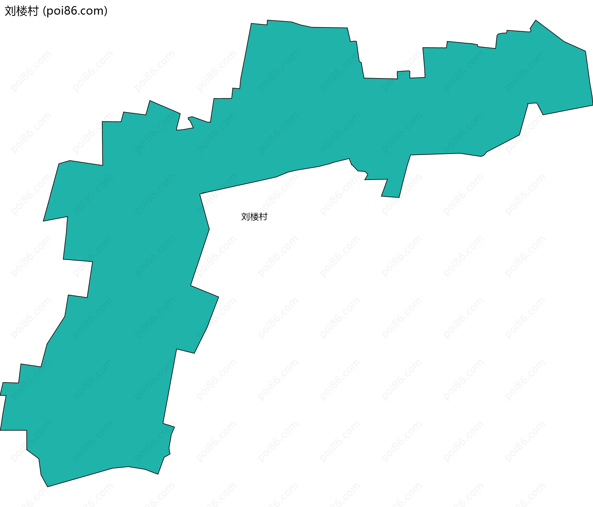 刘楼村边界地图