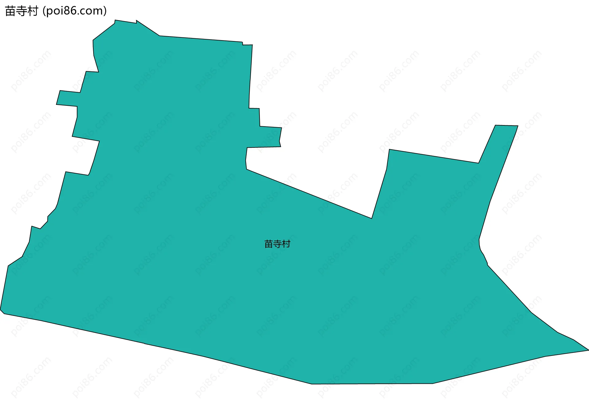 苗寺村边界地图