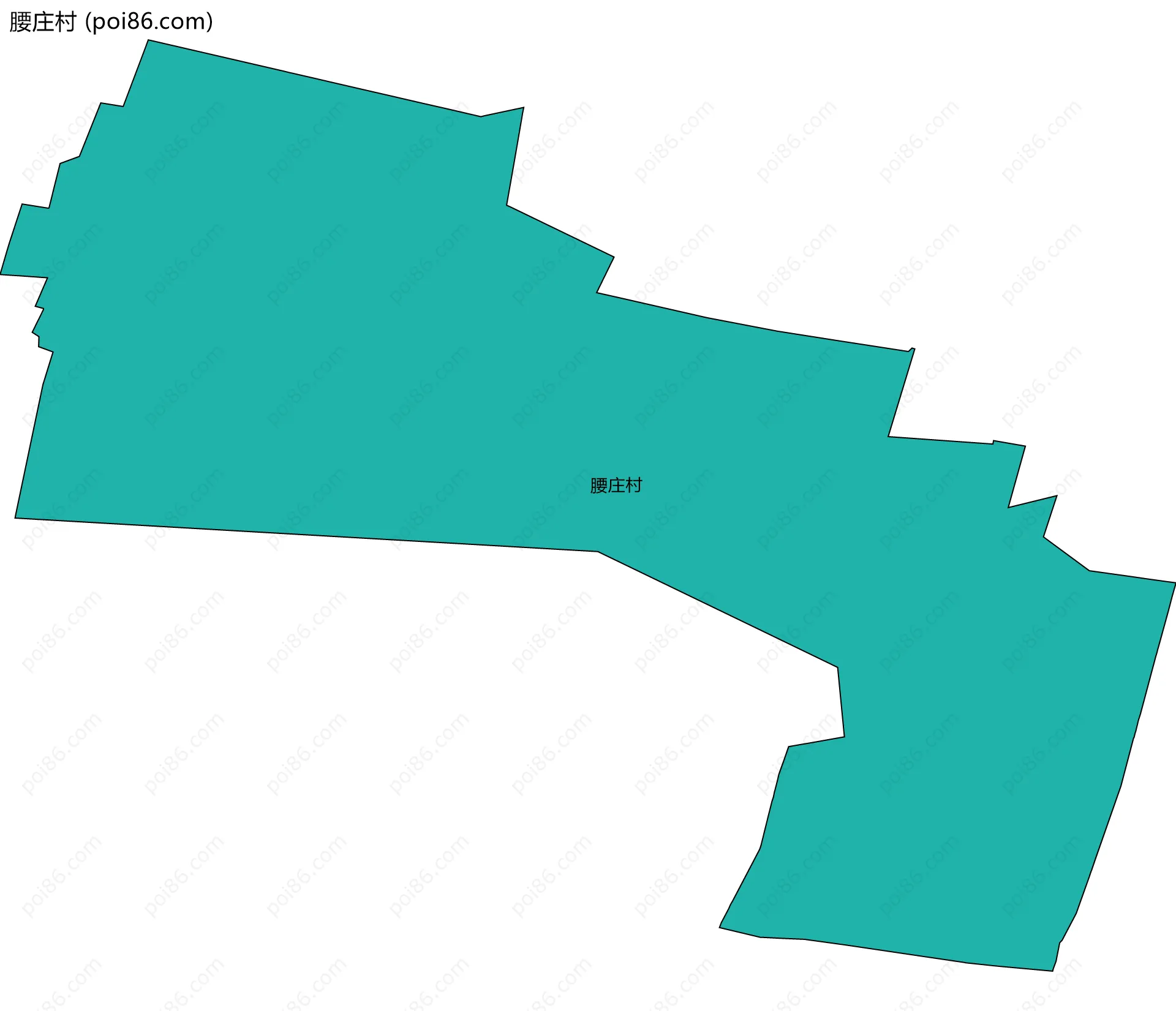 腰庄村边界地图