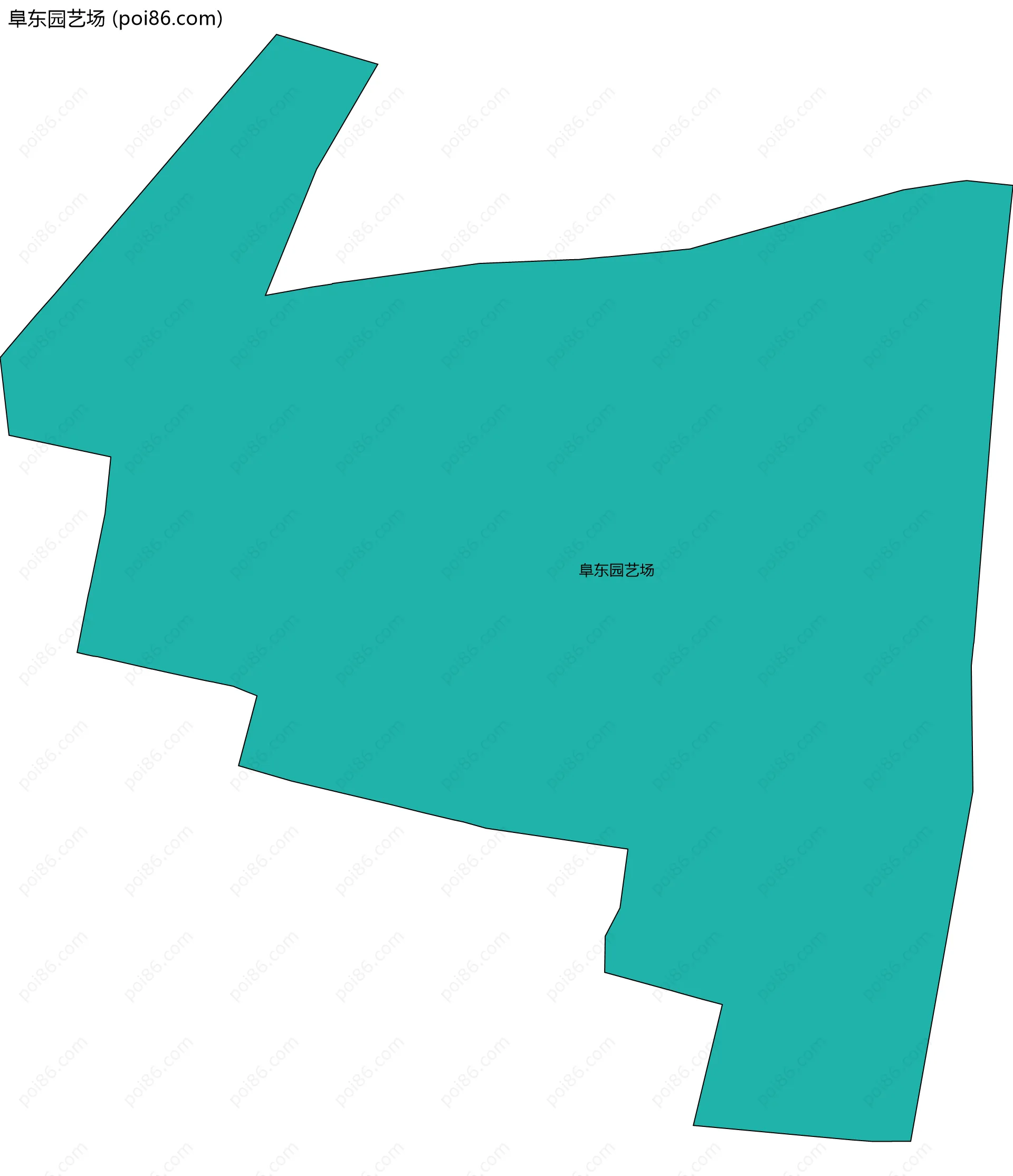 阜东园艺场边界地图