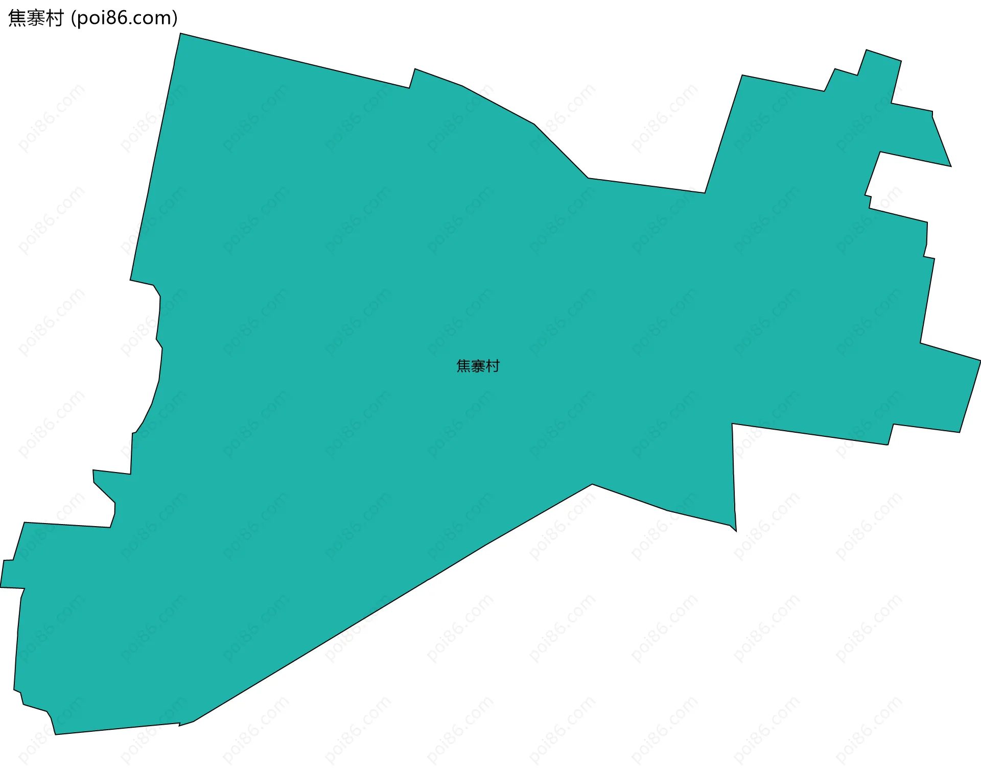 焦寨村边界地图