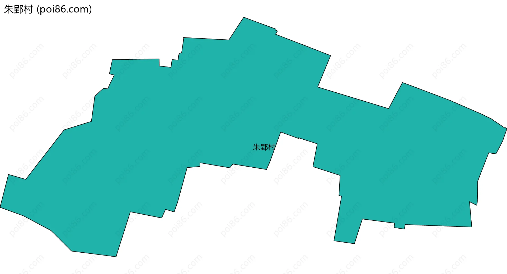 朱郢村边界地图