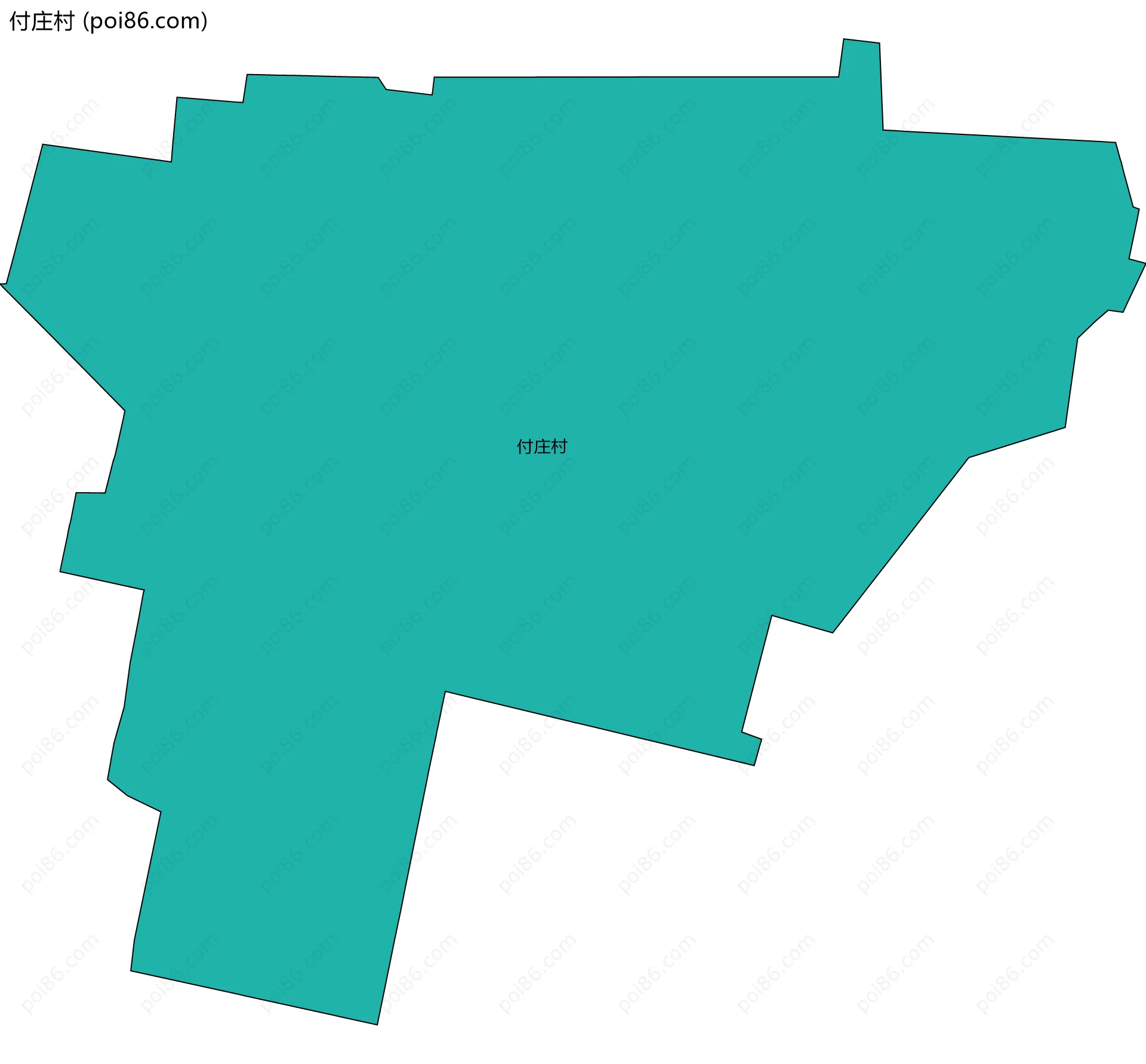 付庄村边界地图