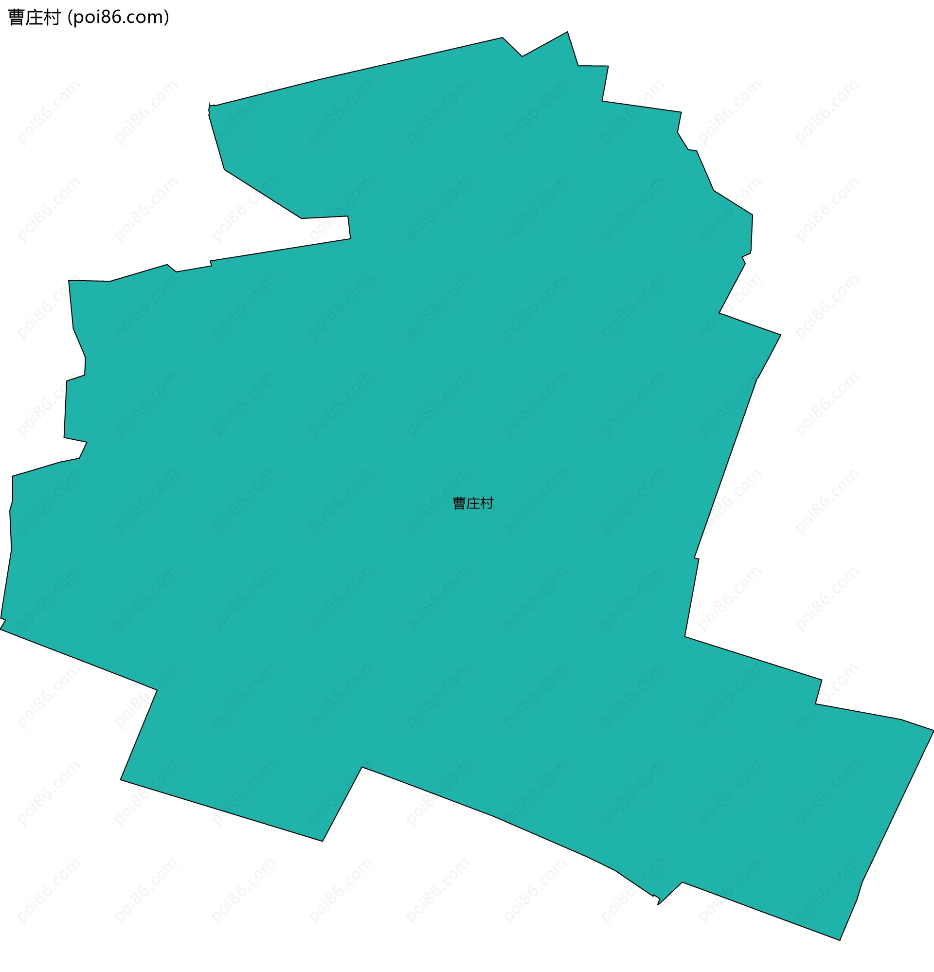 曹庄村边界地图