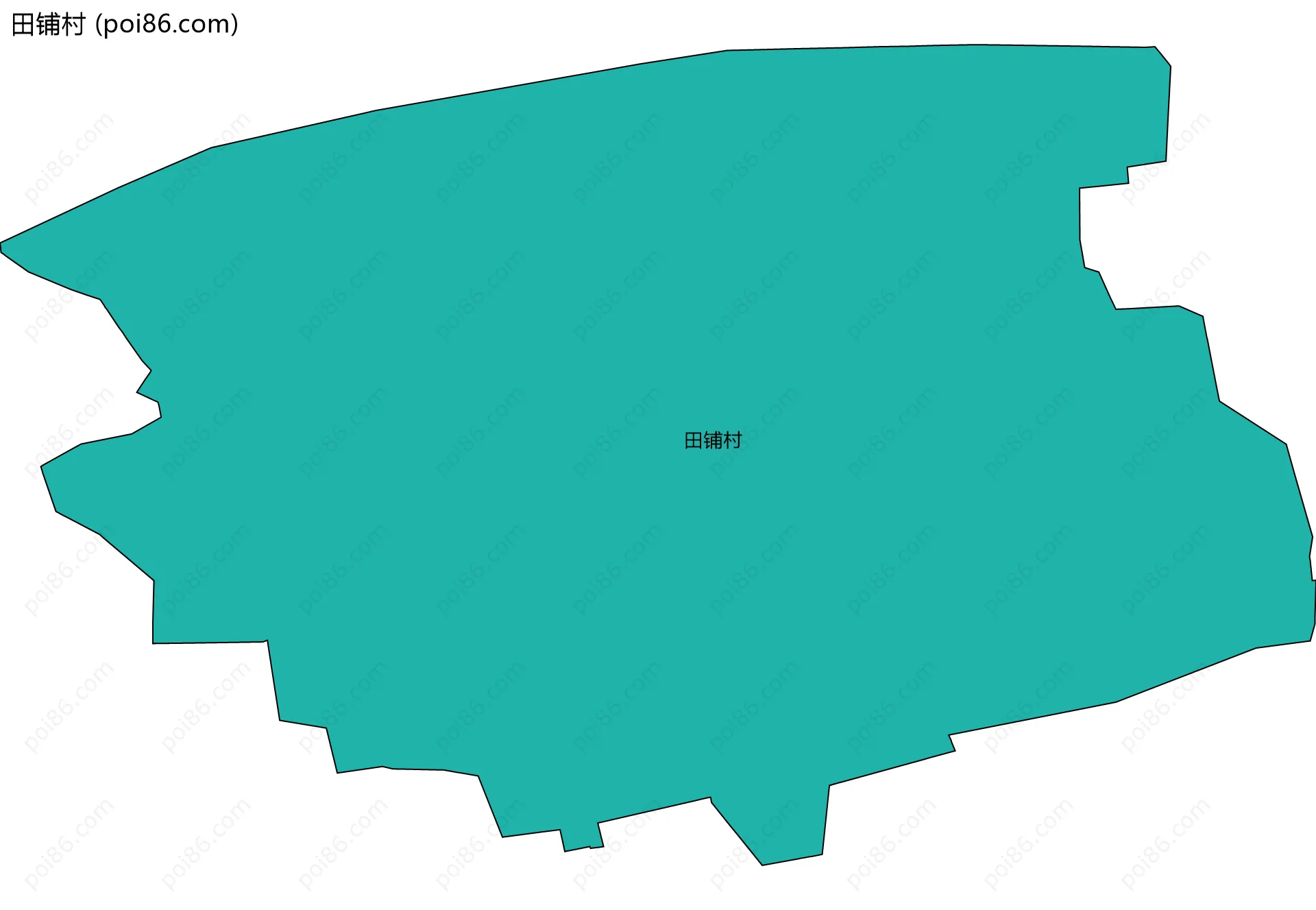 田铺村边界地图