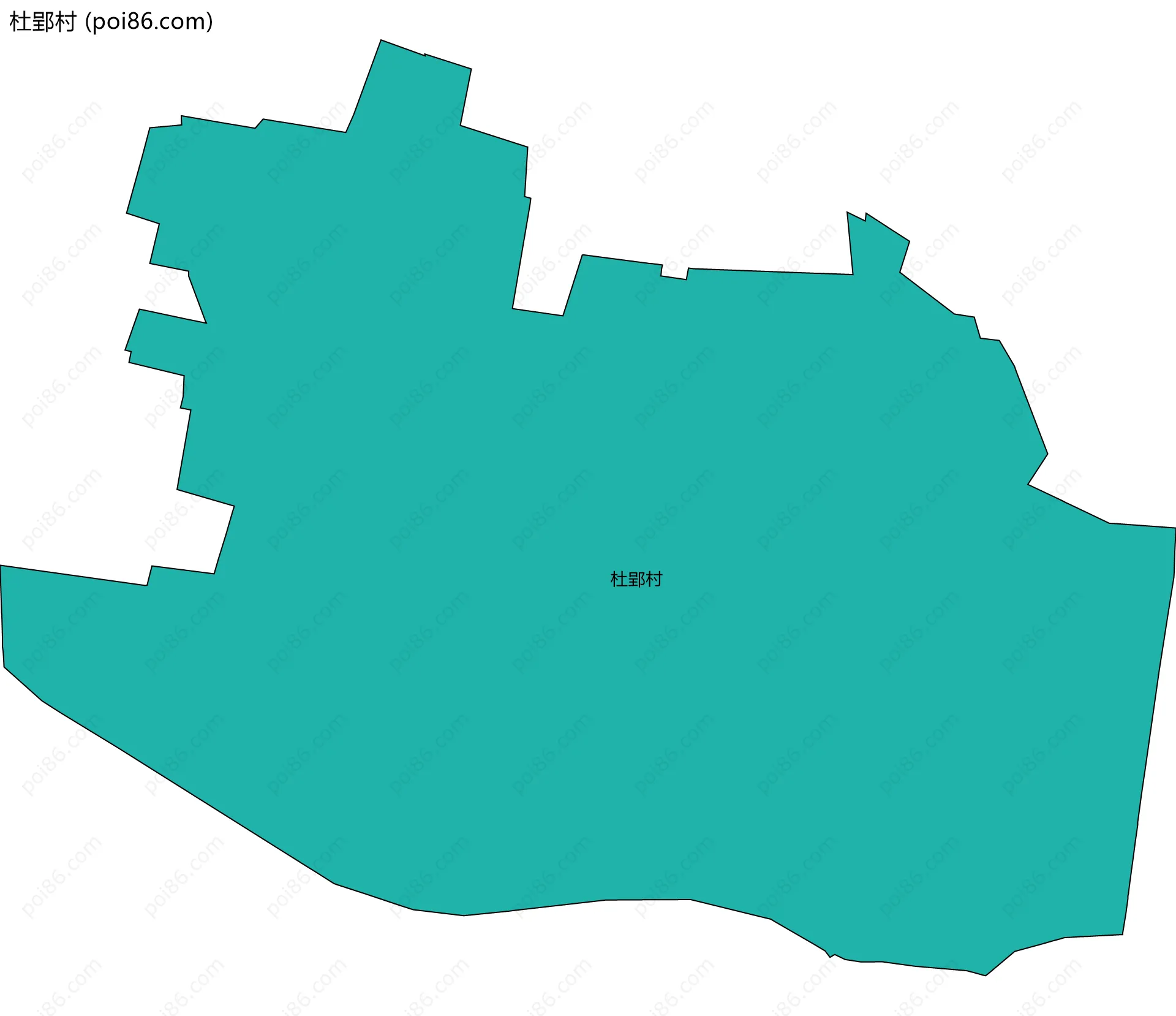 杜郢村边界地图