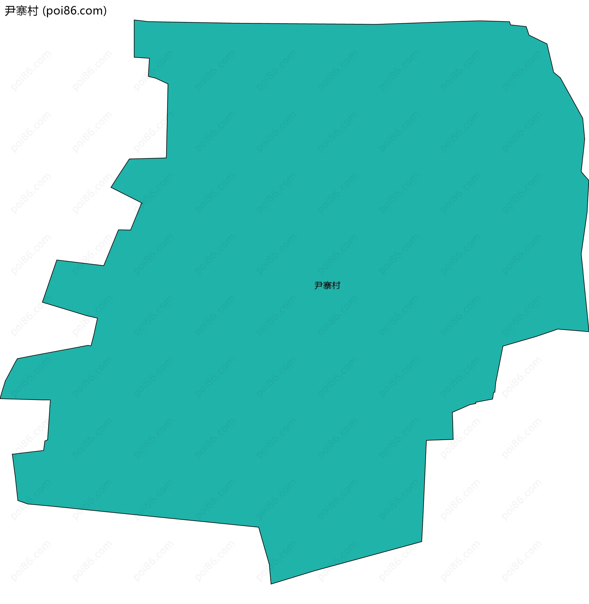 尹寨村边界地图