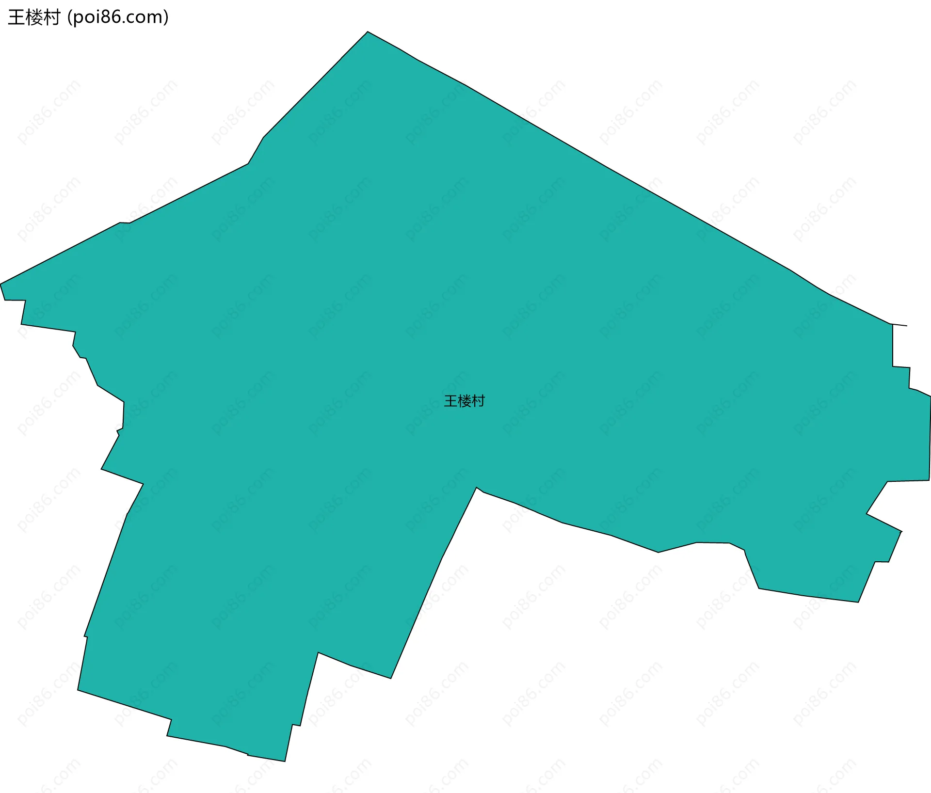 王楼村边界地图