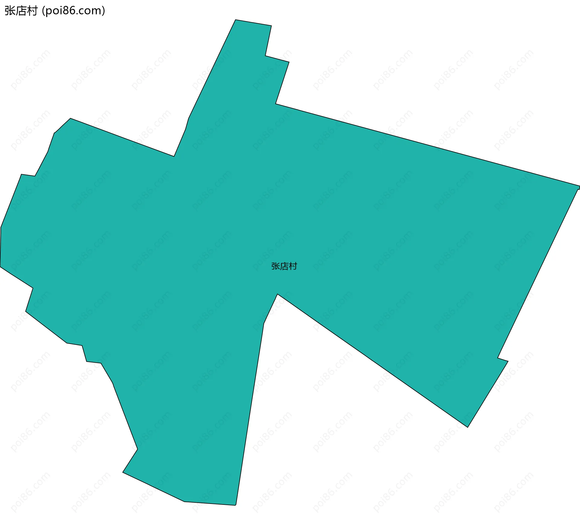 张店村边界地图