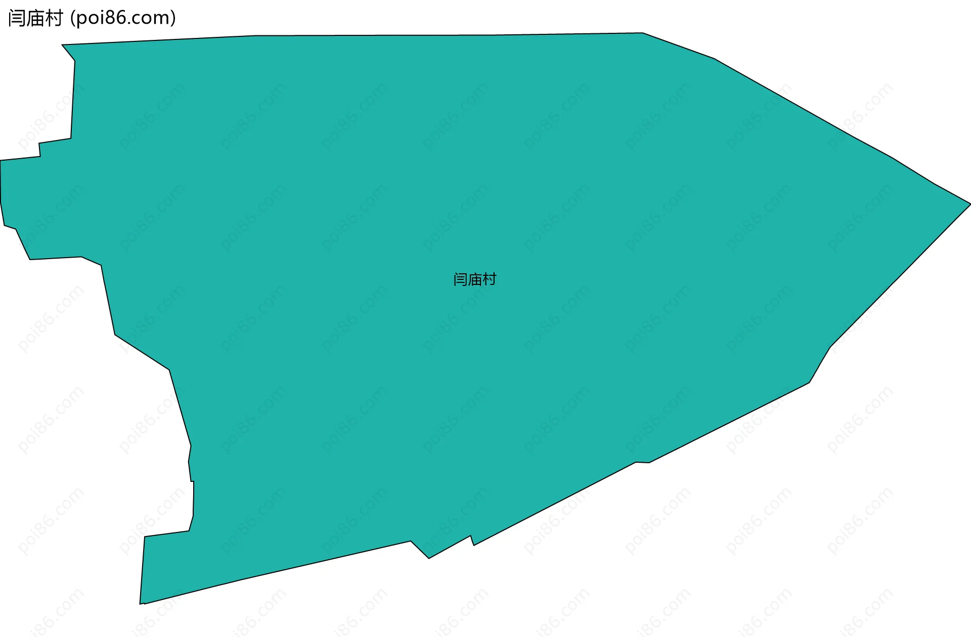 闫庙村边界地图