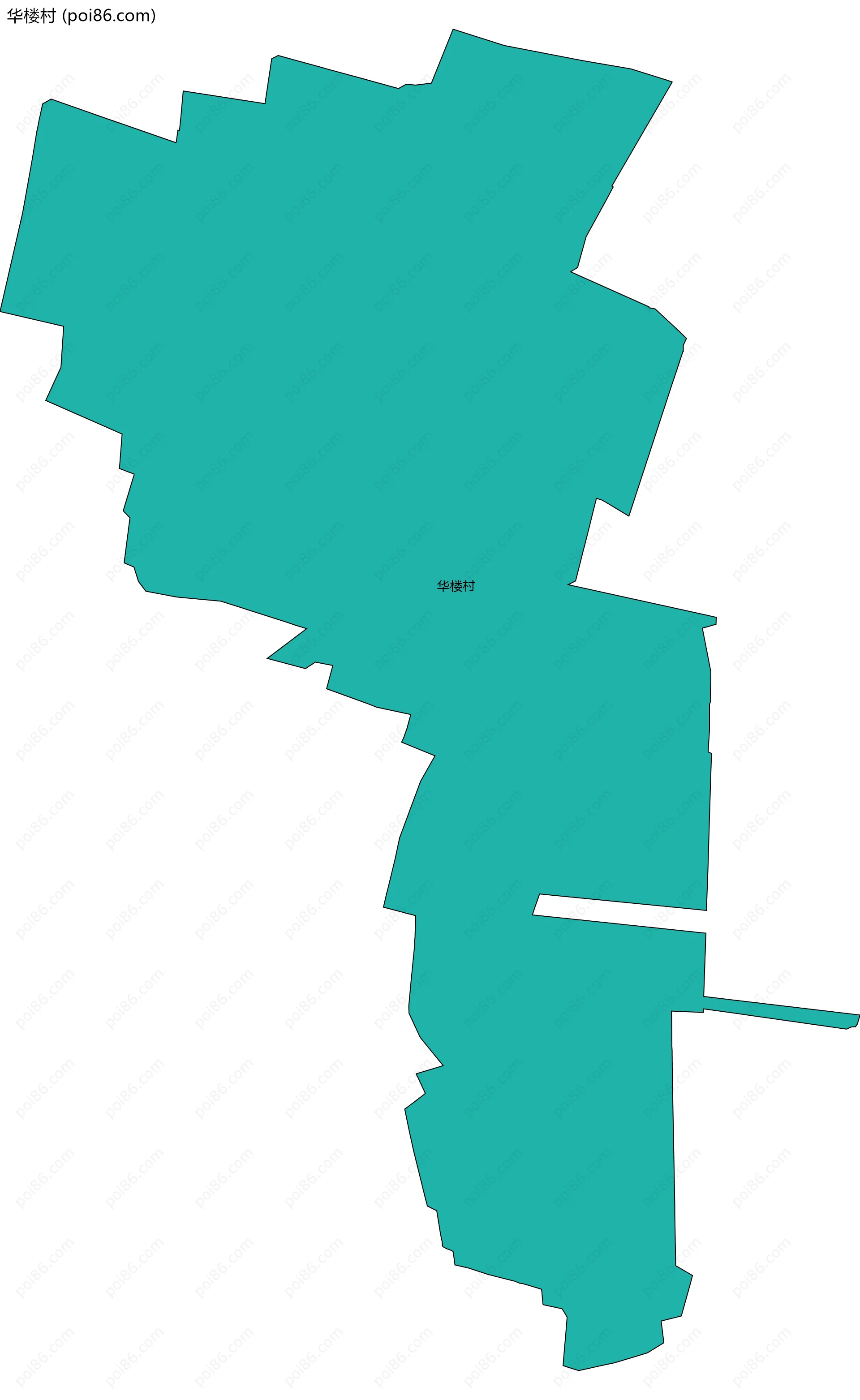 华楼村边界地图