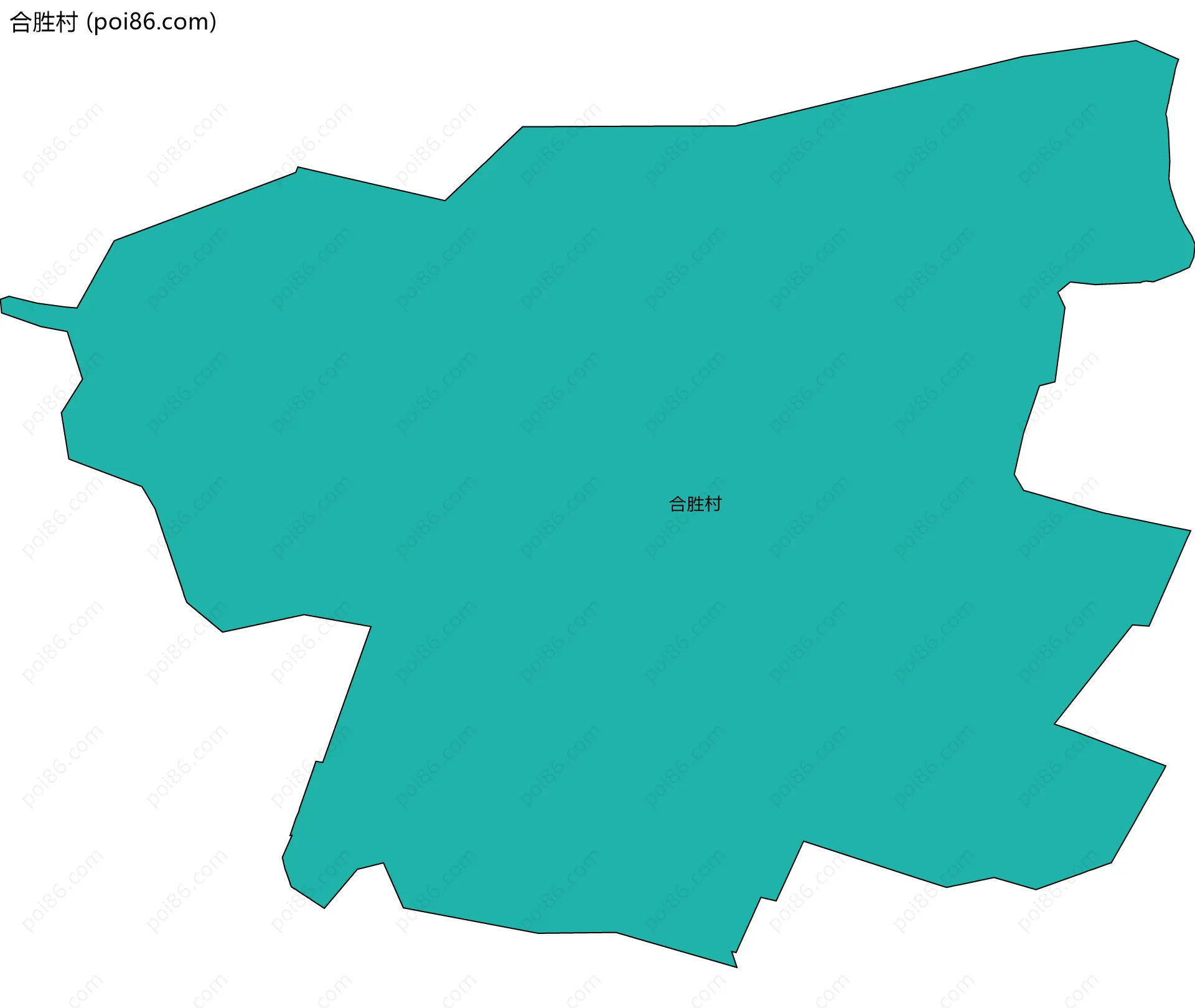 合胜村边界地图