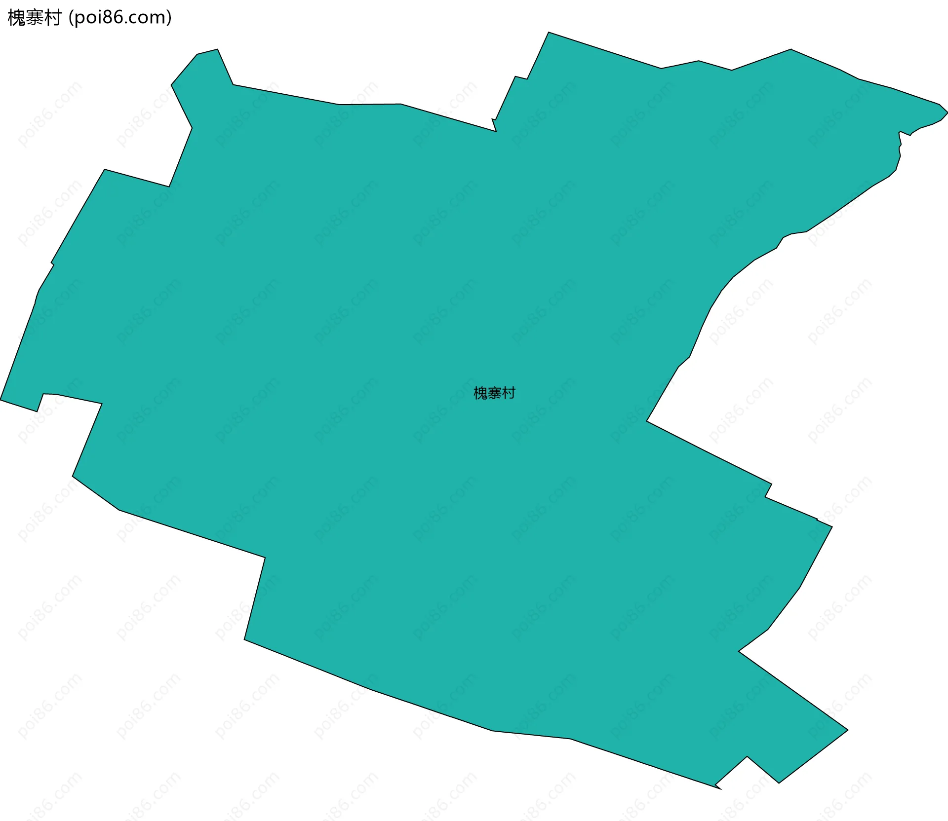 槐寨村边界地图