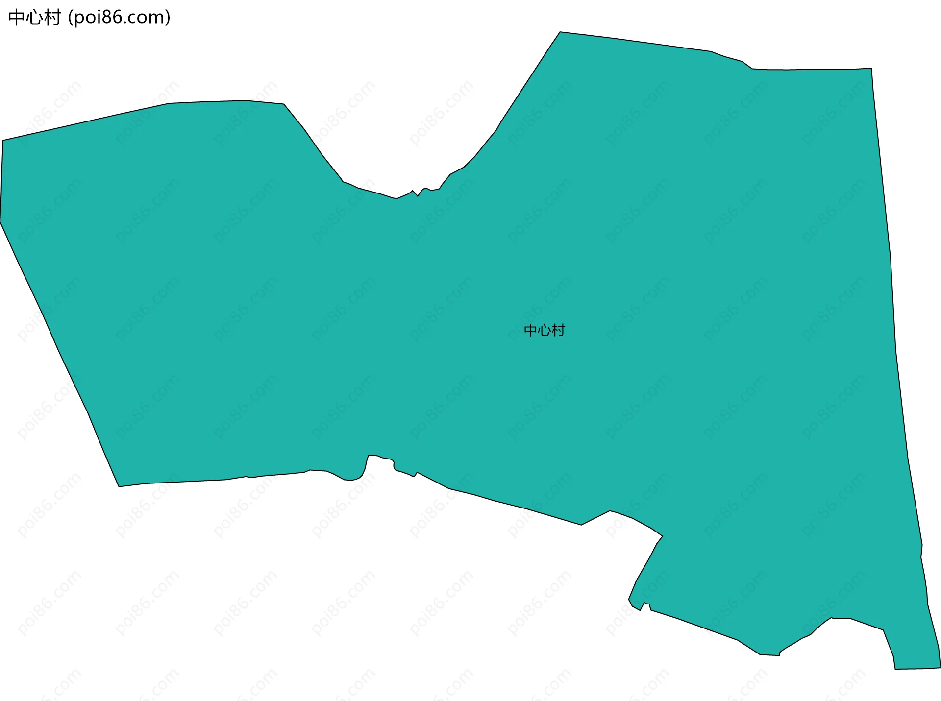 中心村边界地图