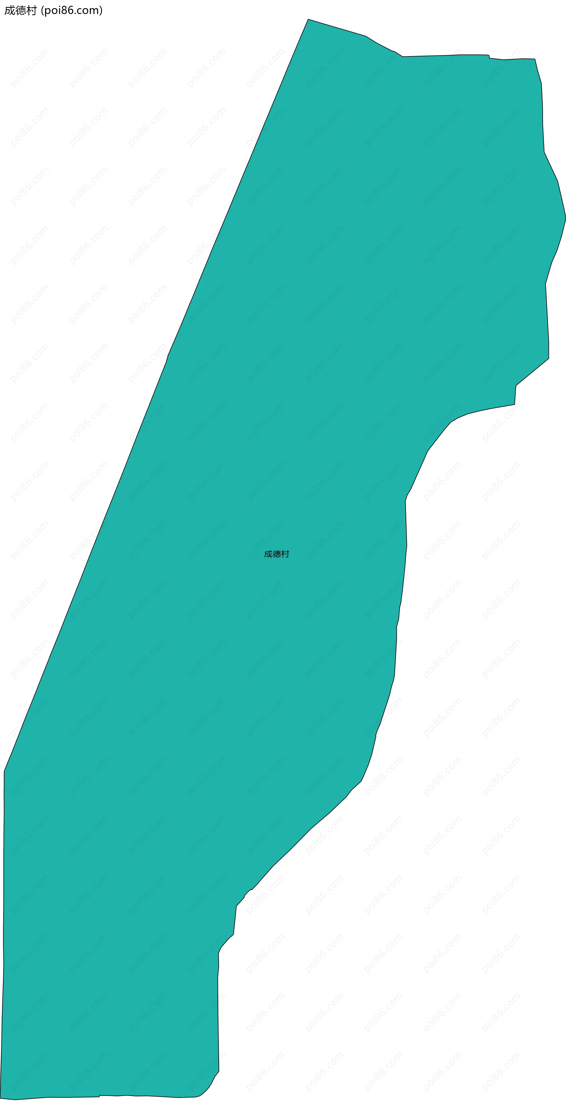 成德村边界地图