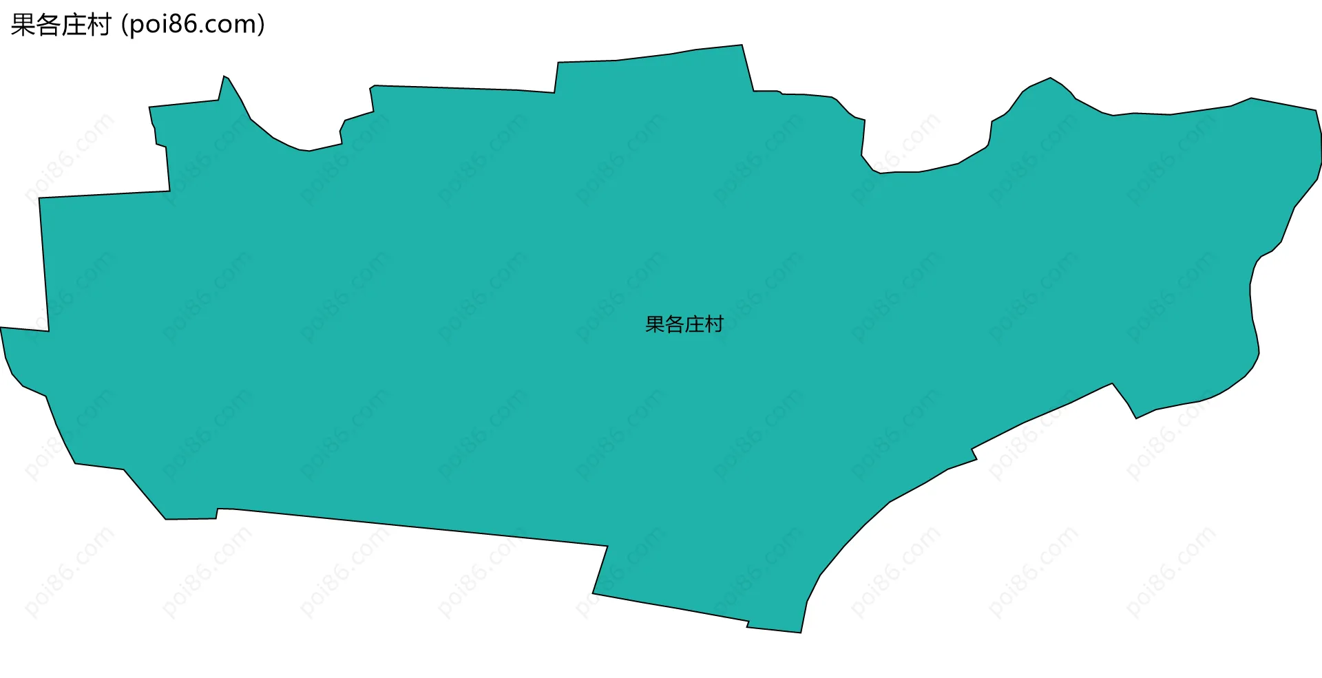 果各庄村边界地图