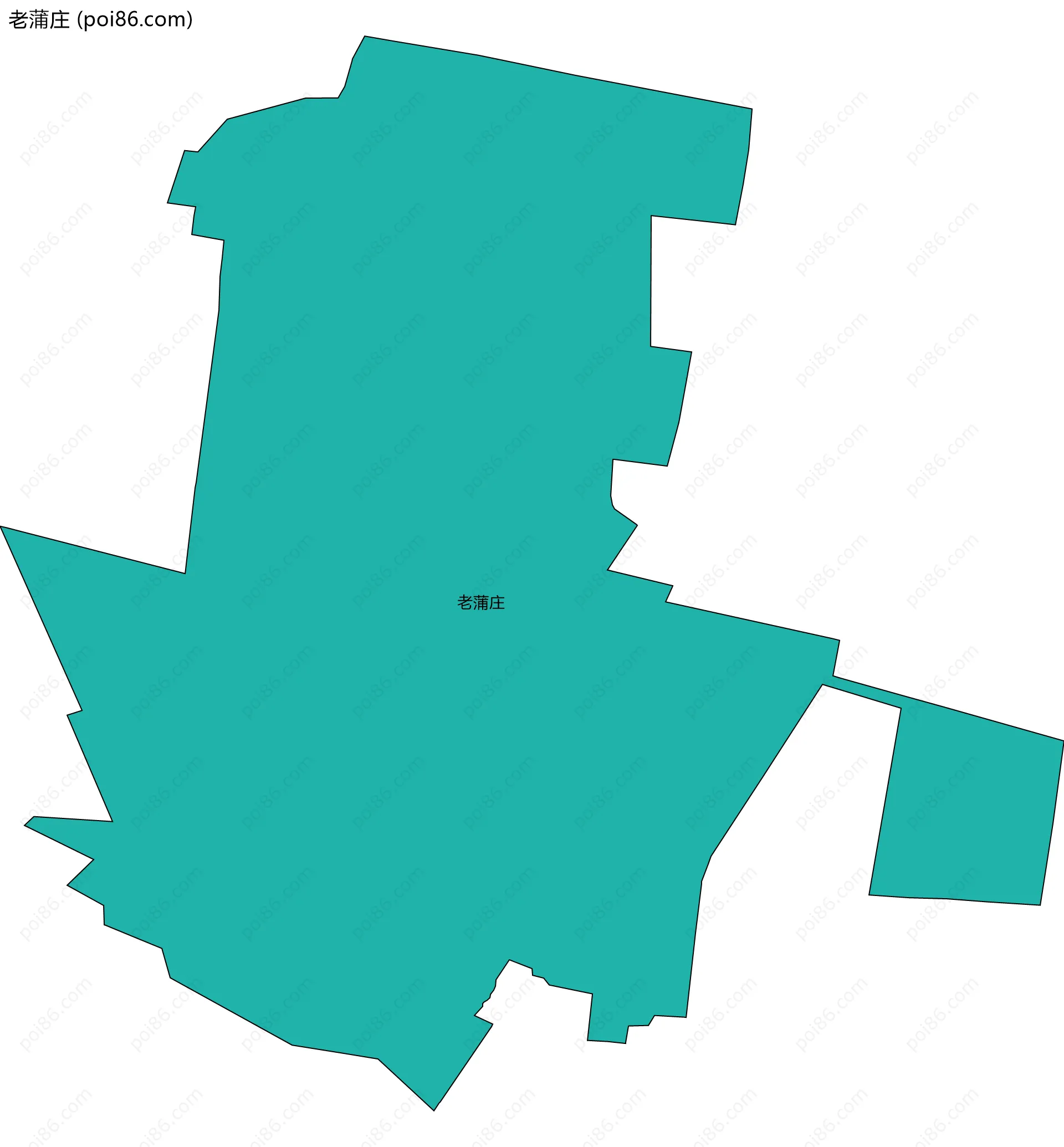 老蒲庄边界地图