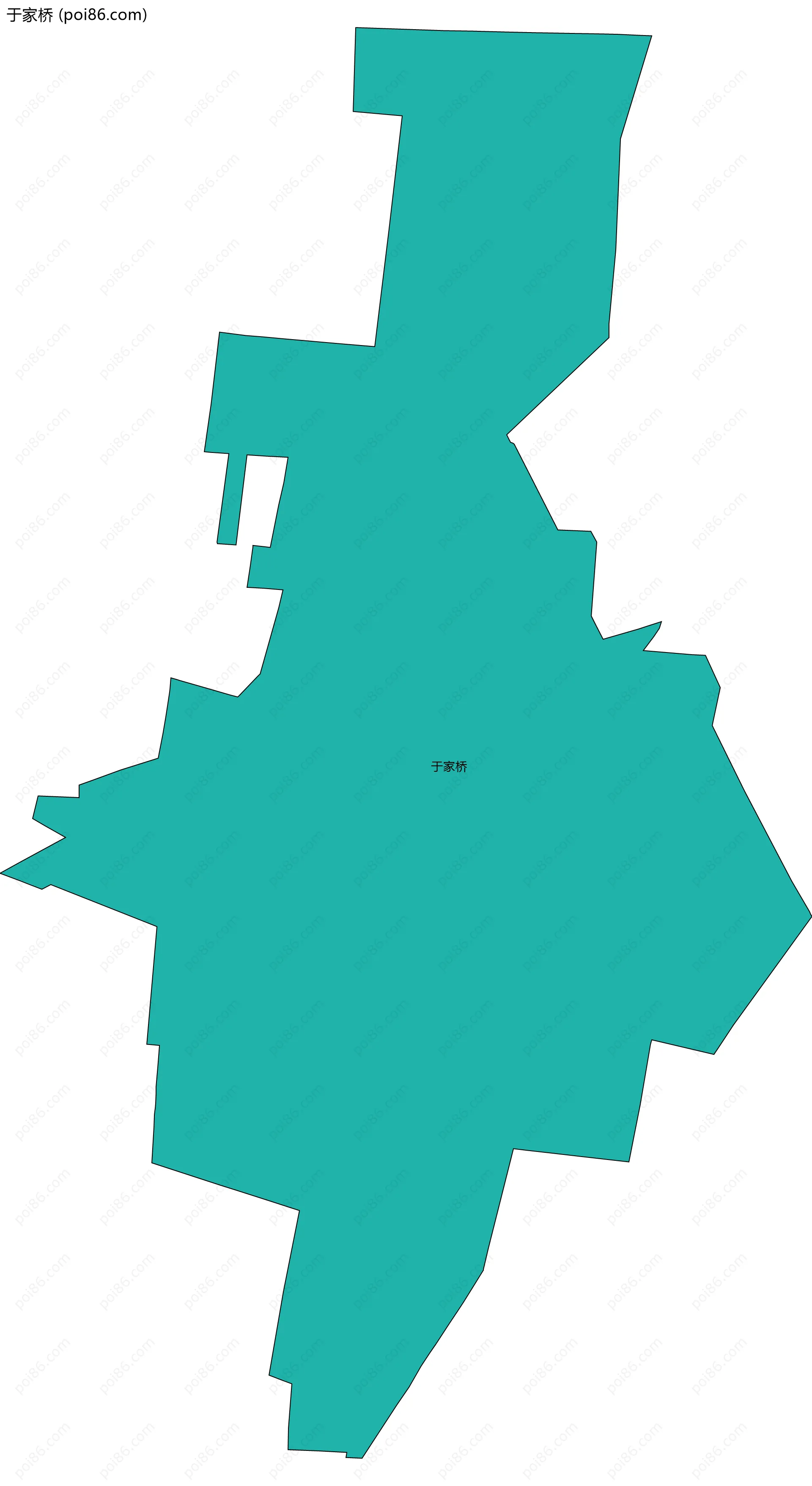 于家桥边界地图