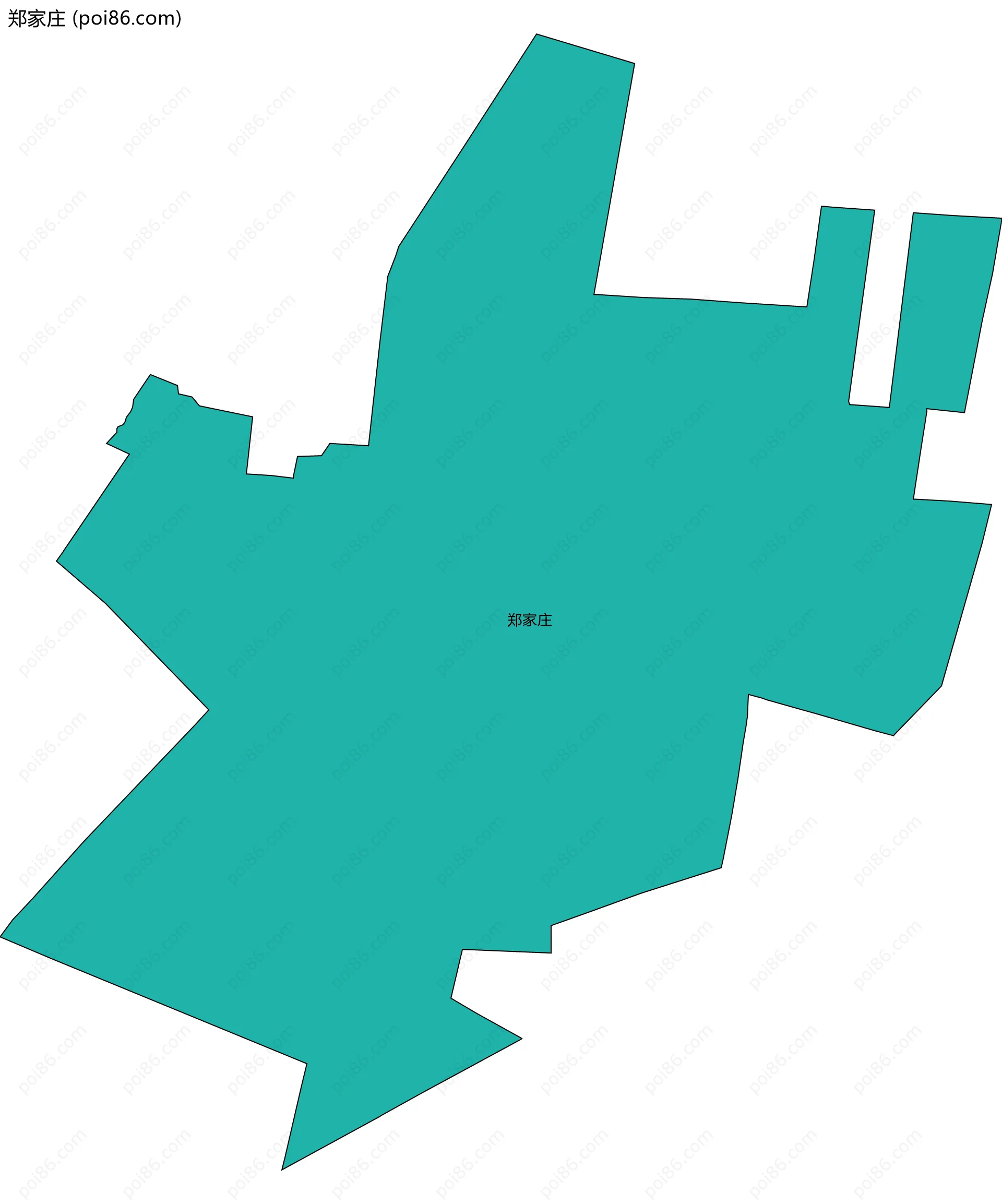 郑家庄边界地图