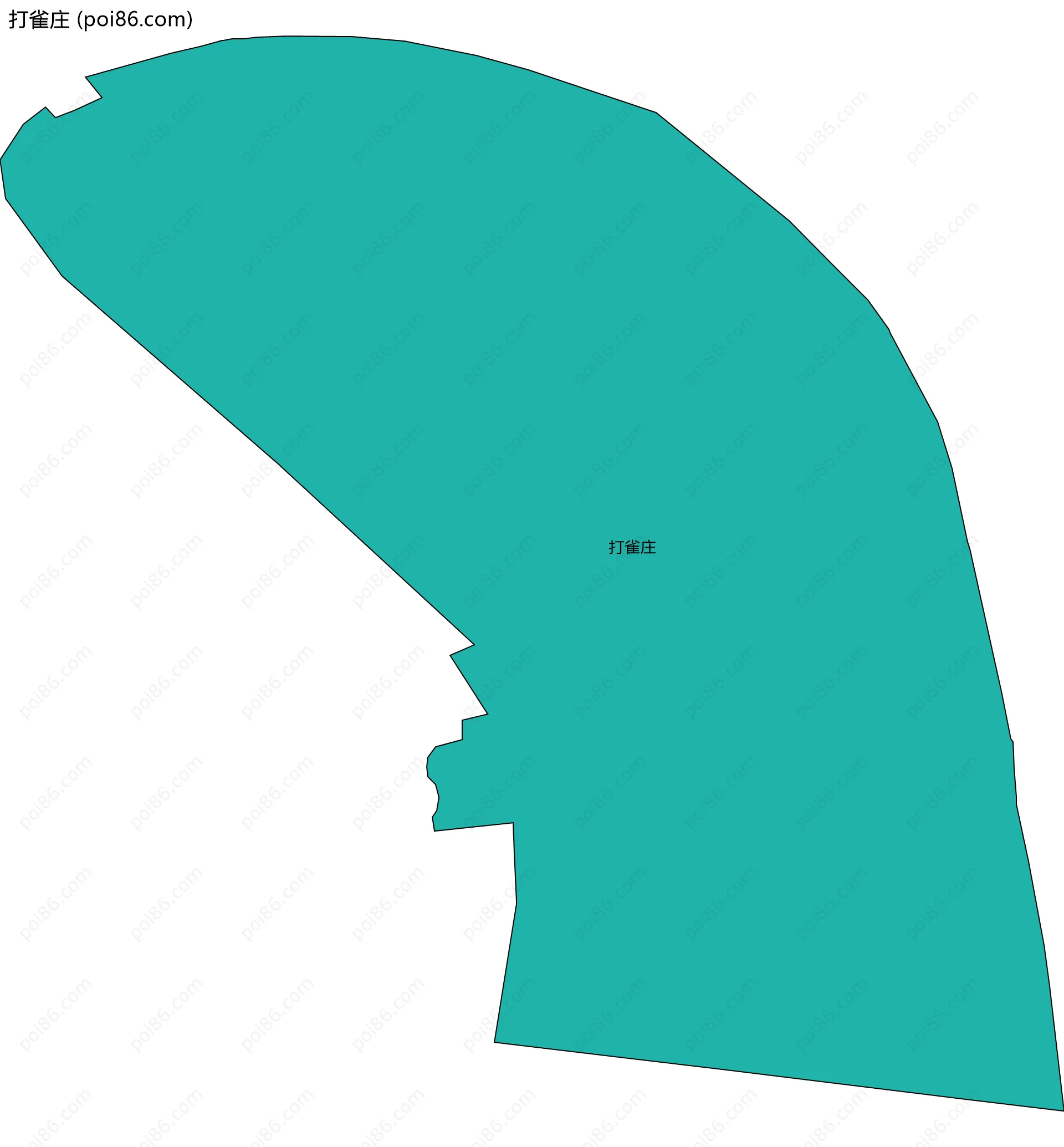 打雀庄边界地图