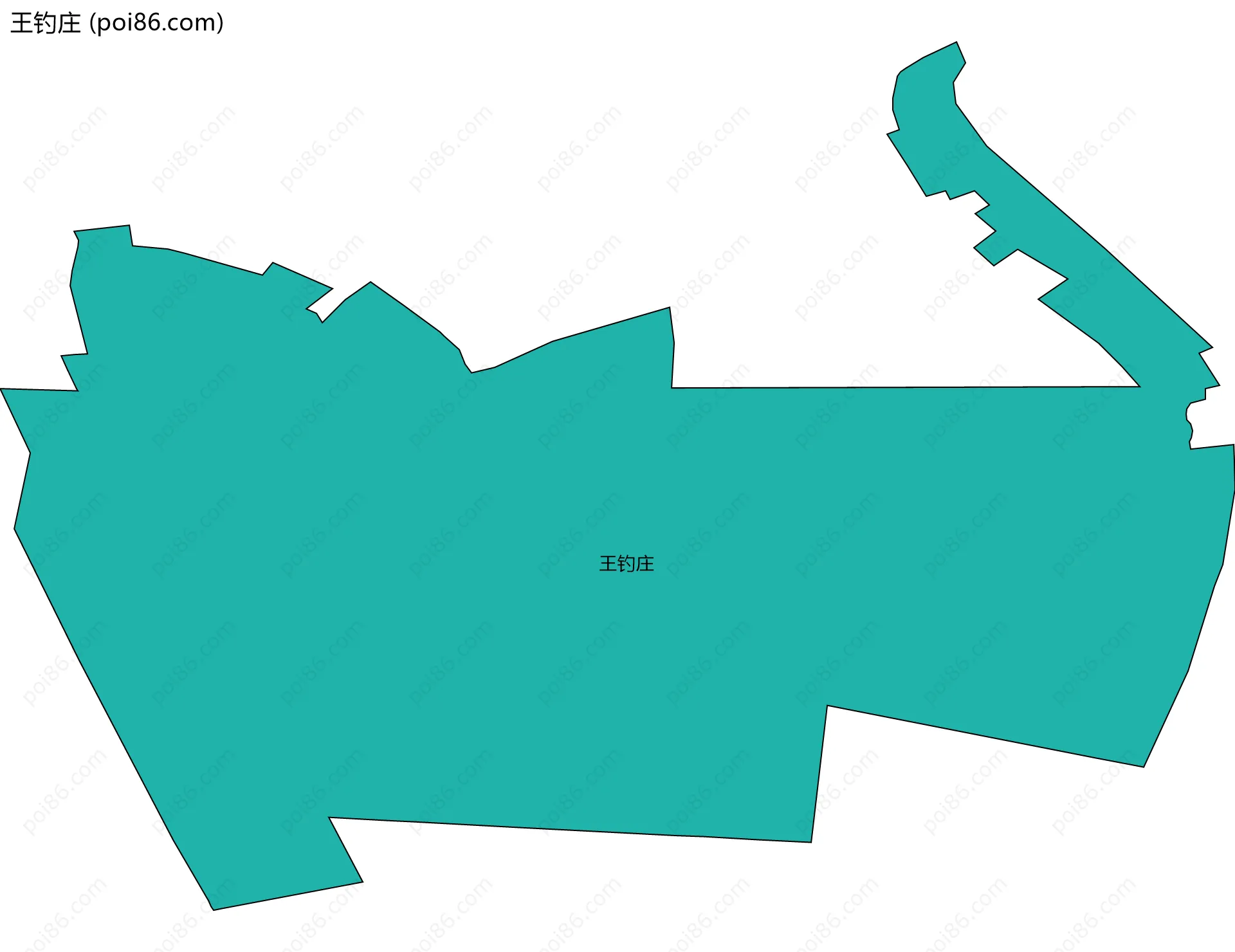 王钓庄边界地图