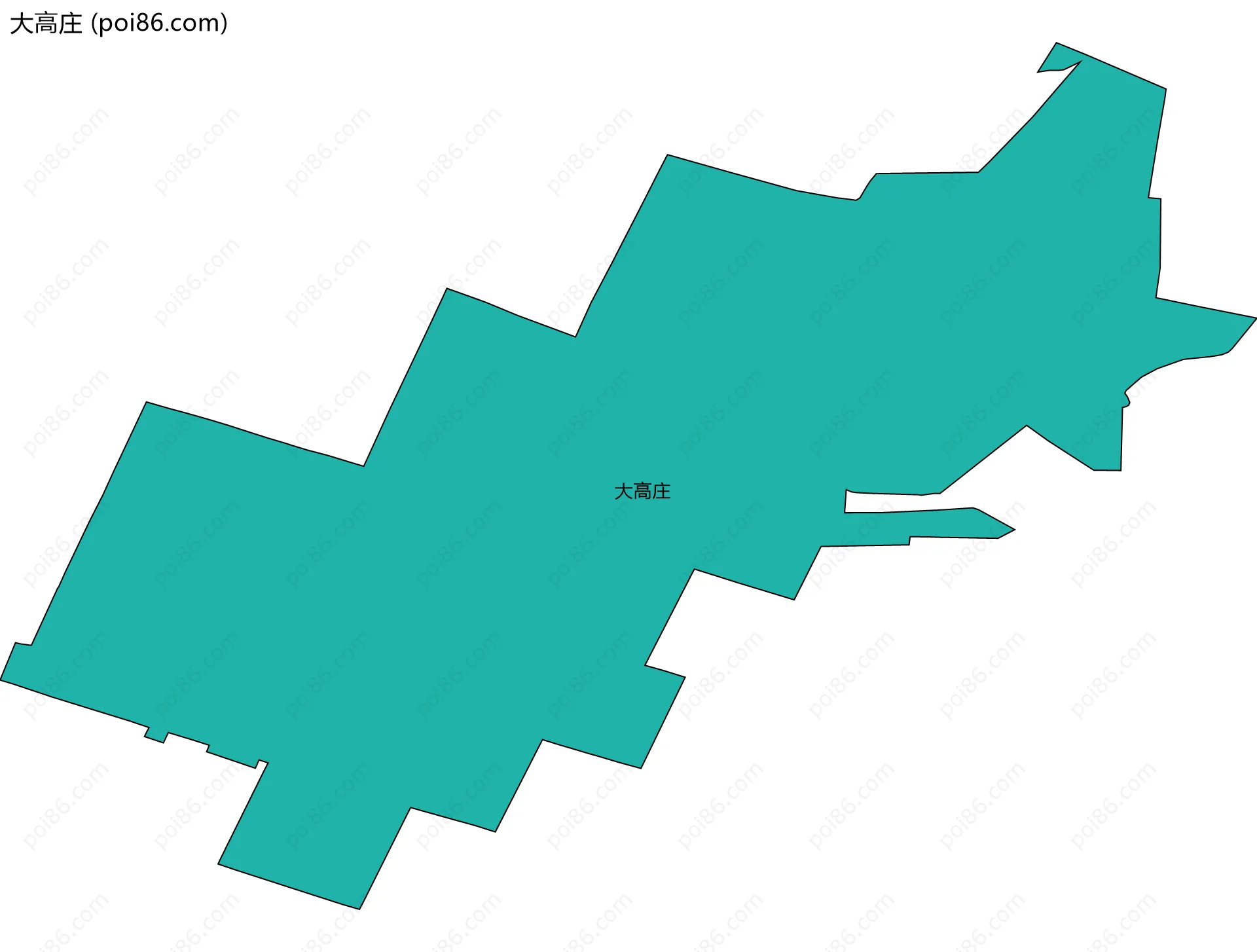 大高庄边界地图