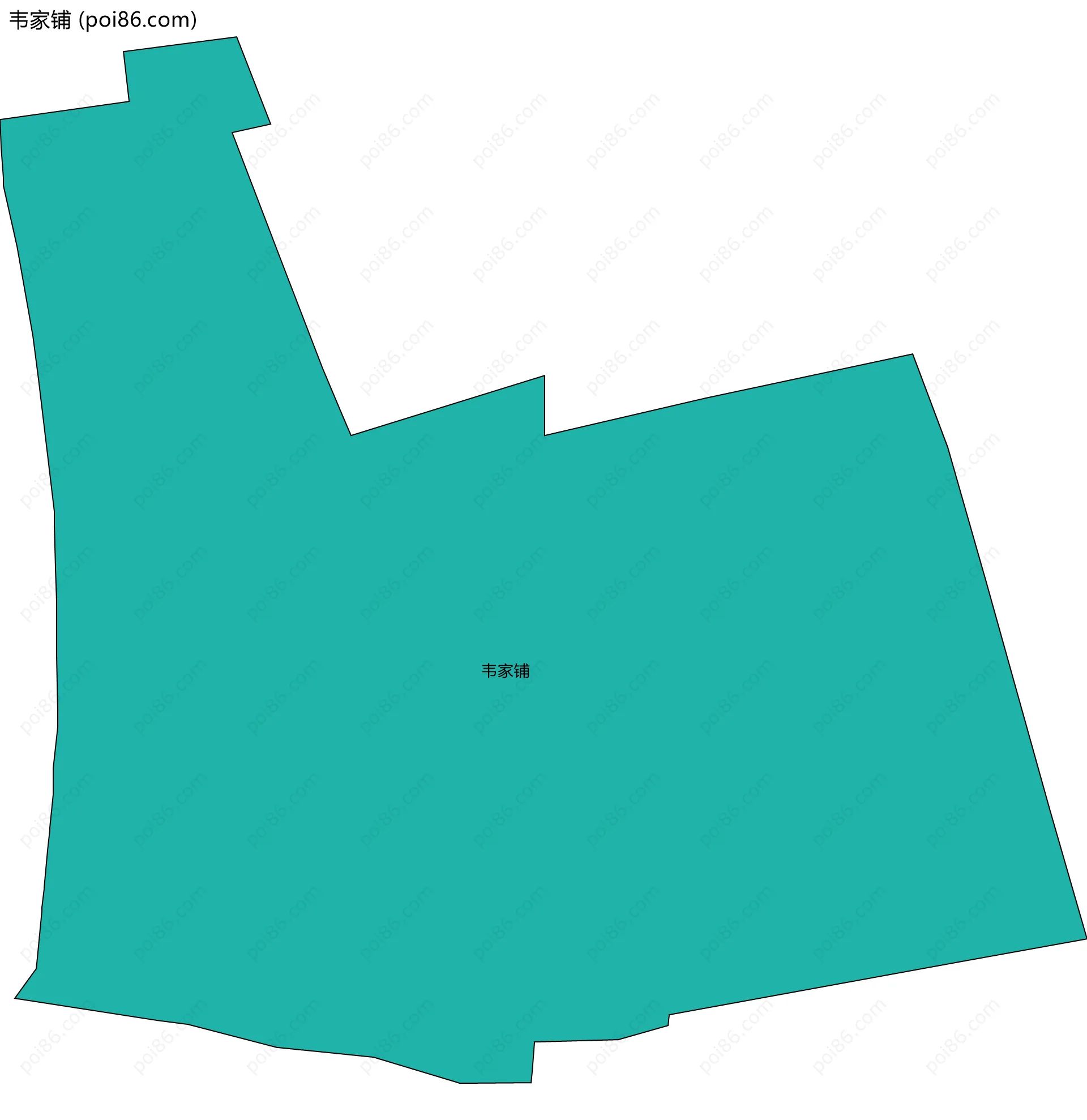 韦家铺边界地图