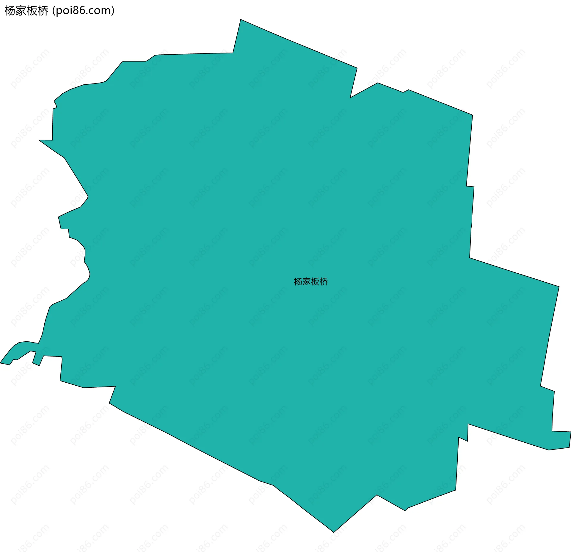 杨家板桥边界地图