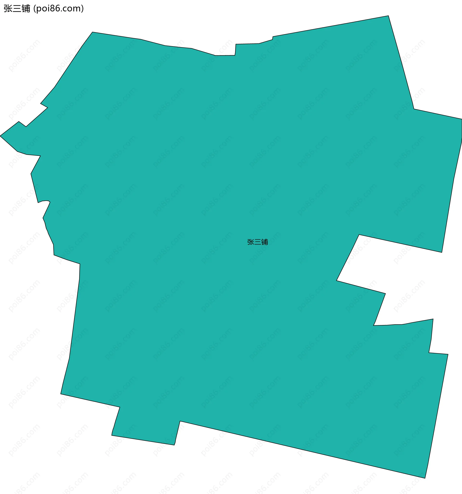 张三铺边界地图