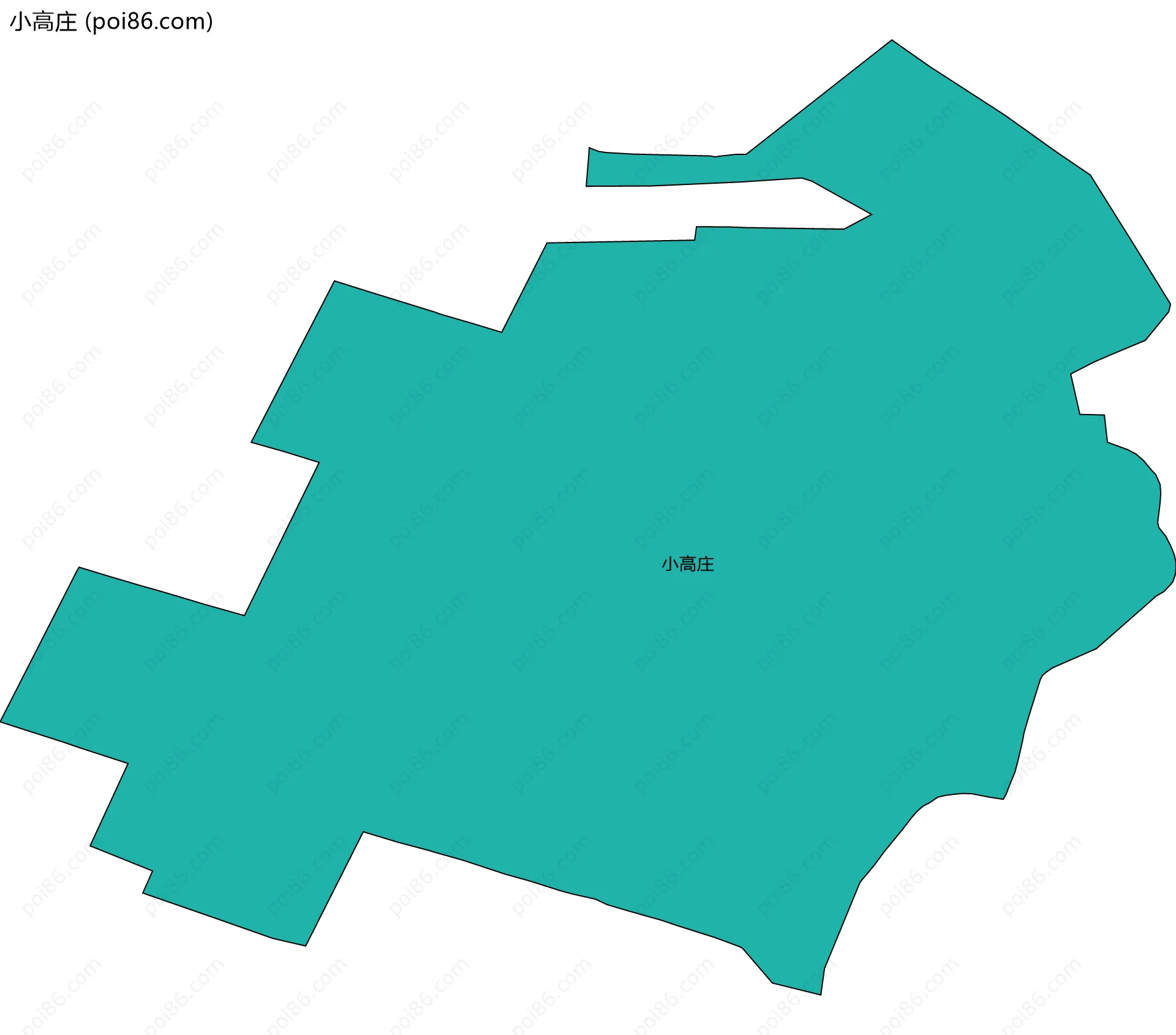 小高庄边界地图