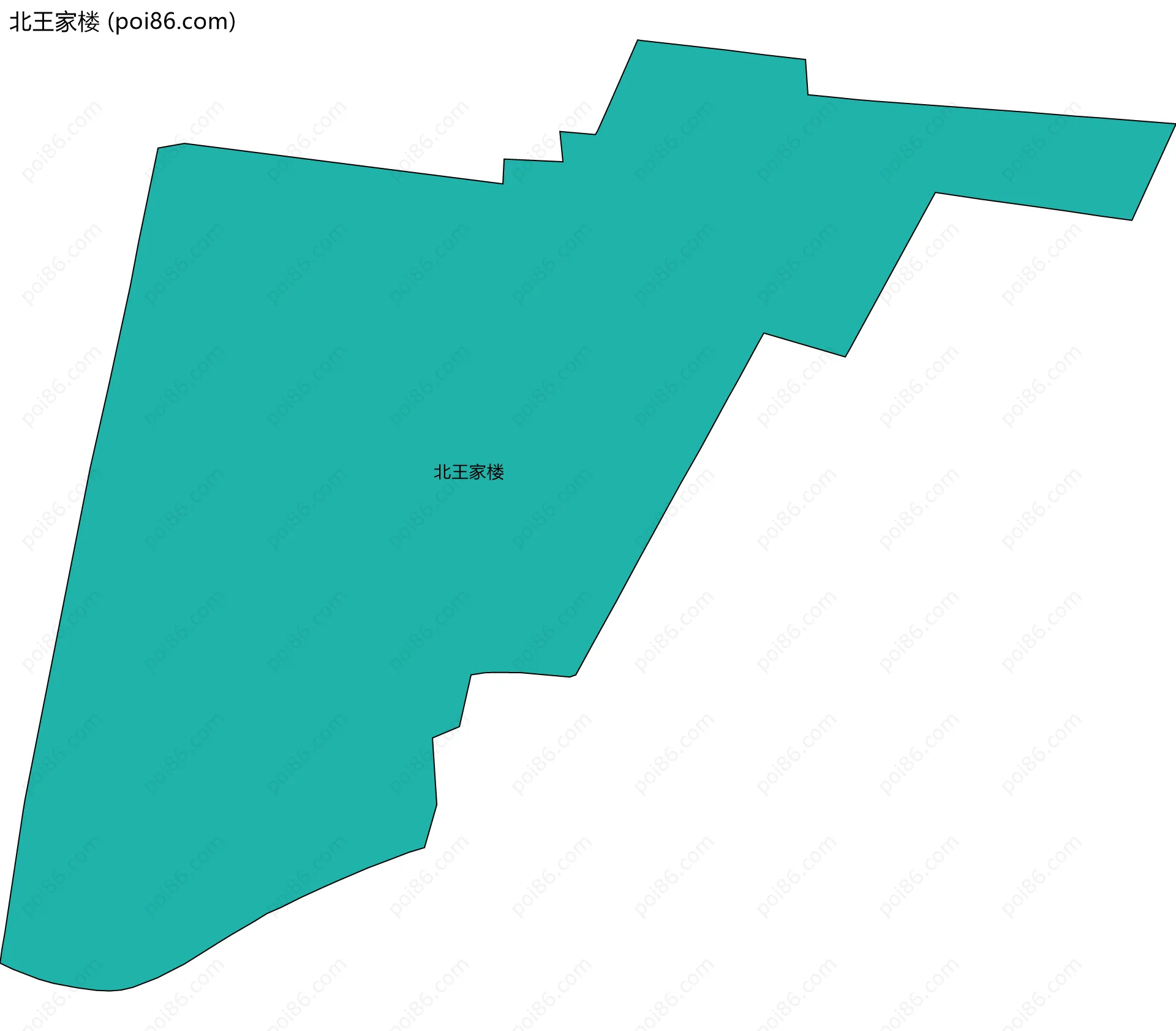 北王家楼边界地图