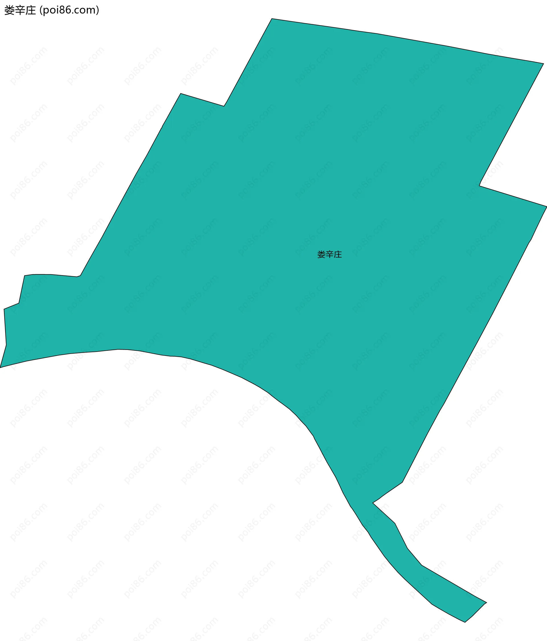 娄辛庄边界地图