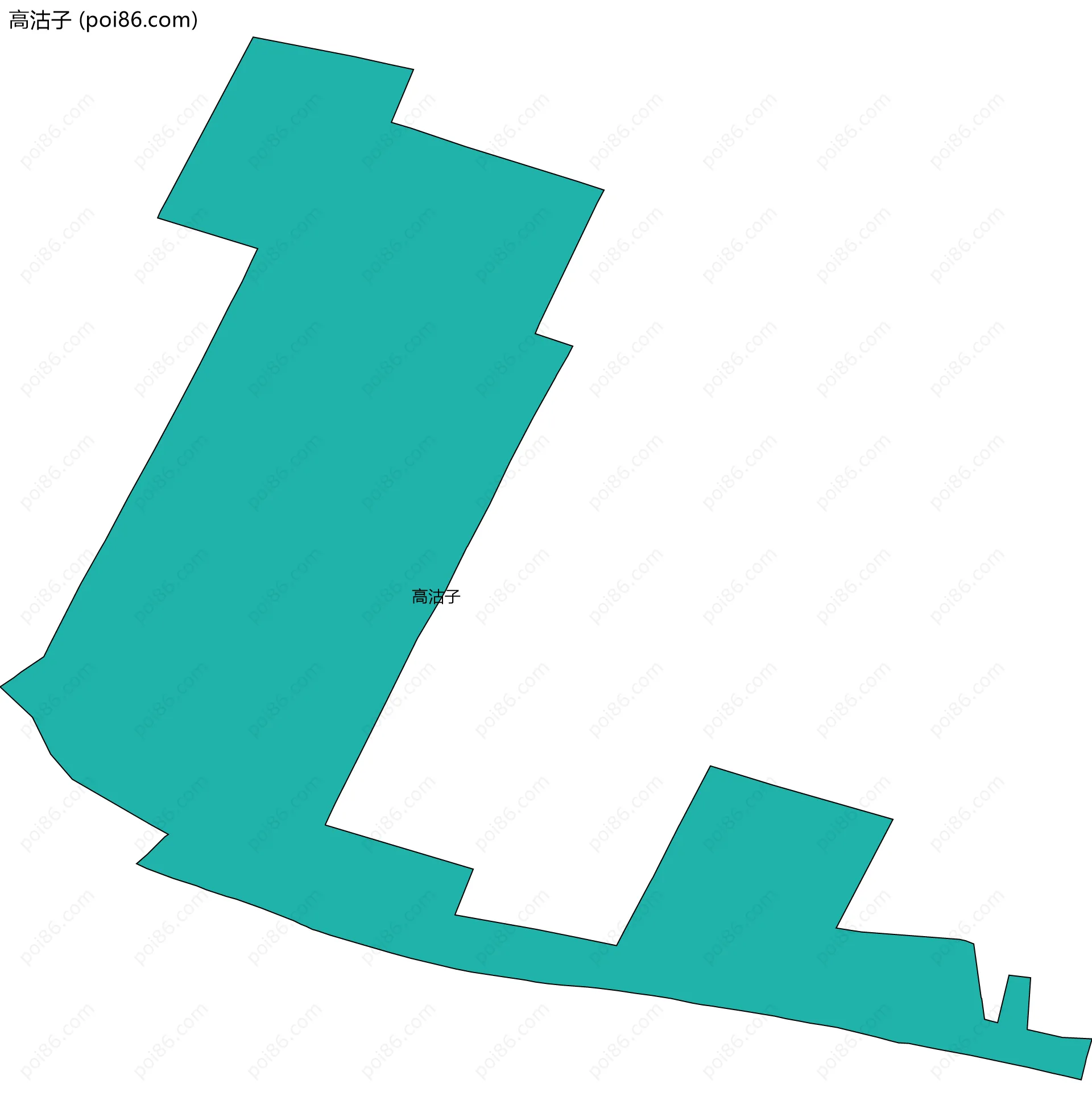 高沽子边界地图