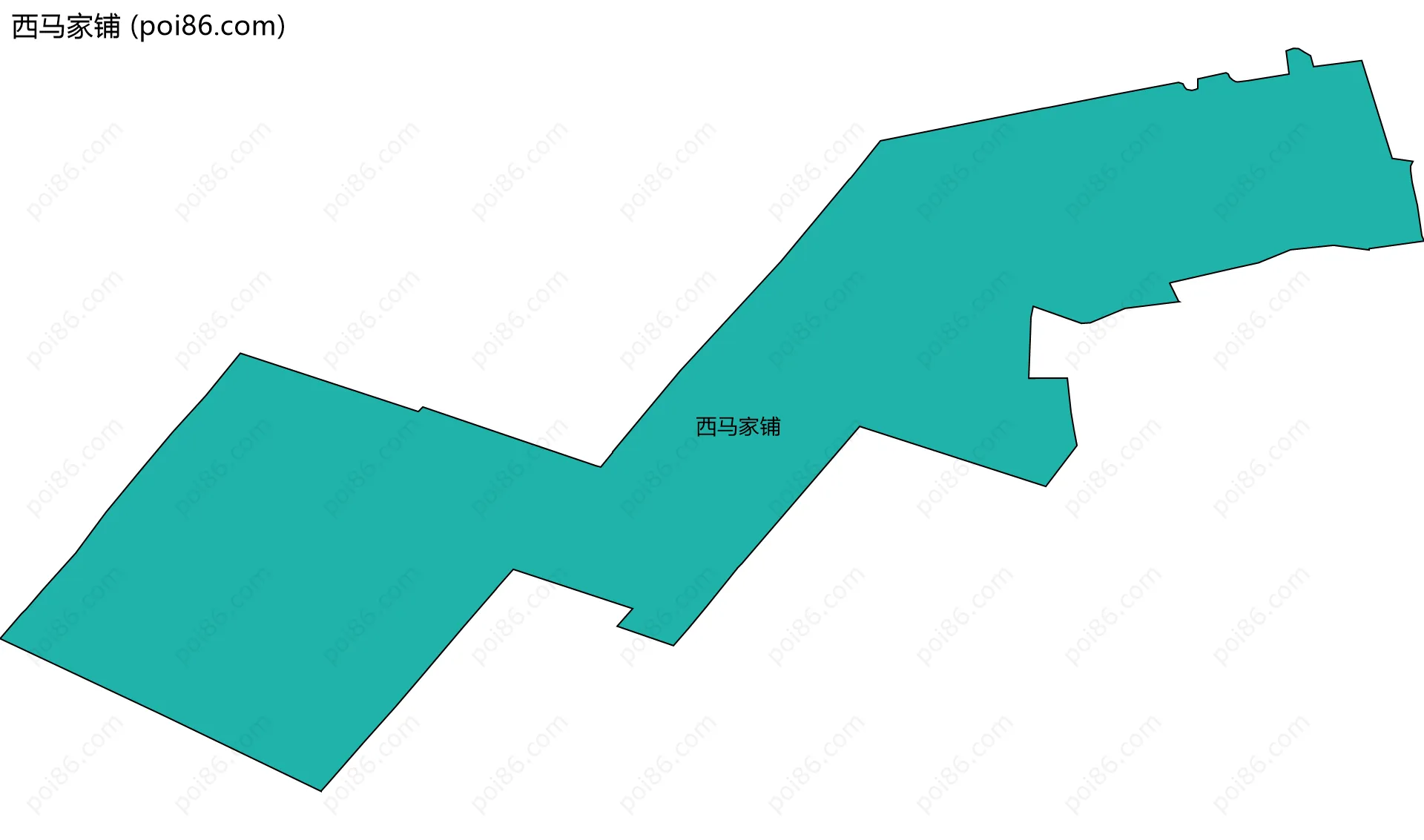 西马家铺边界地图