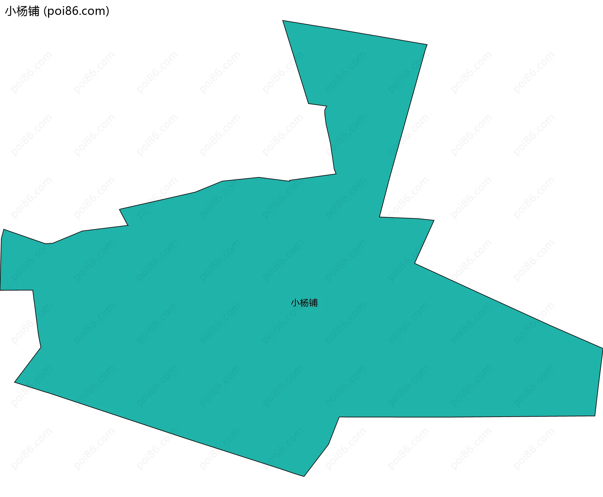 小杨铺边界地图