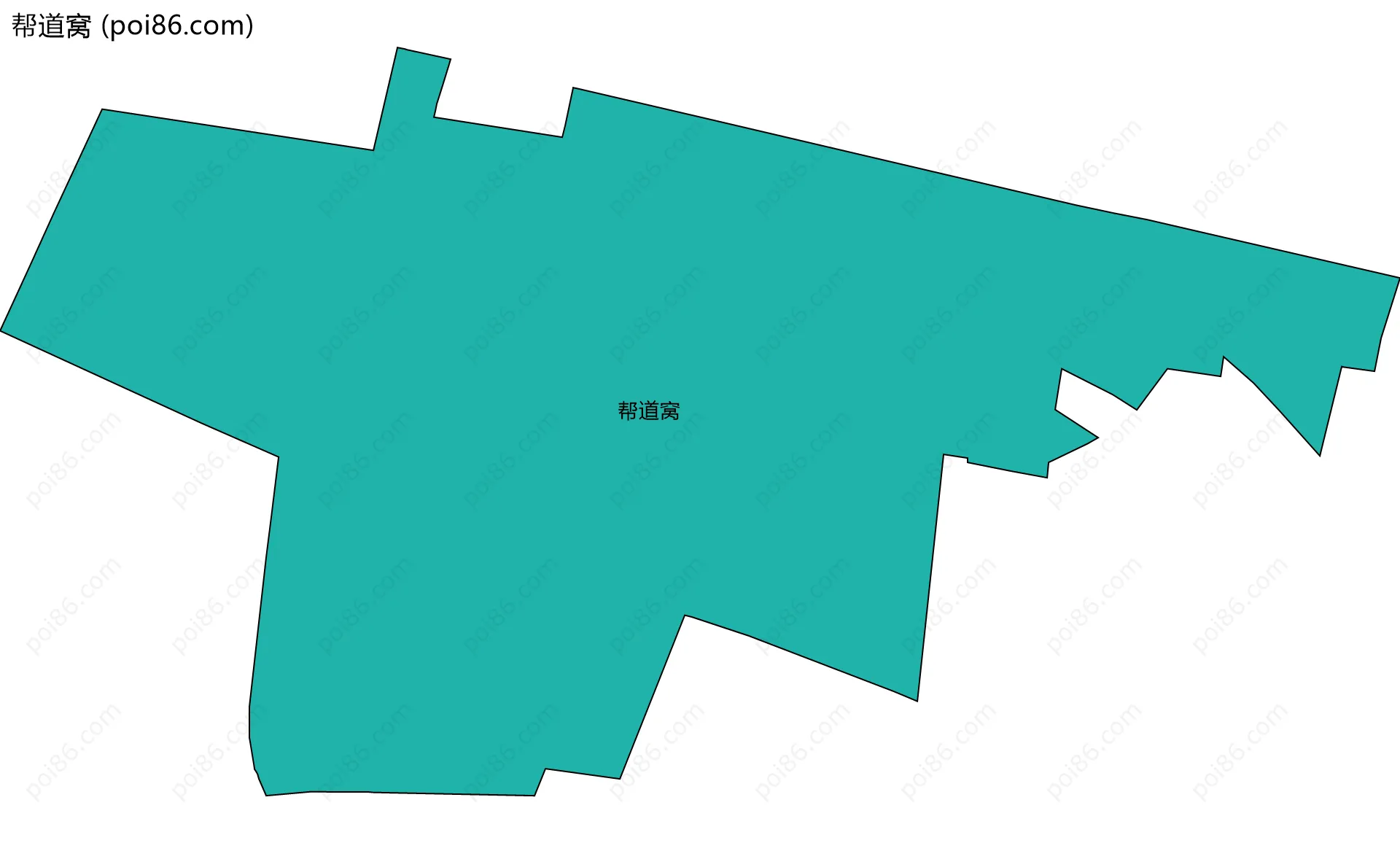 帮道窝边界地图