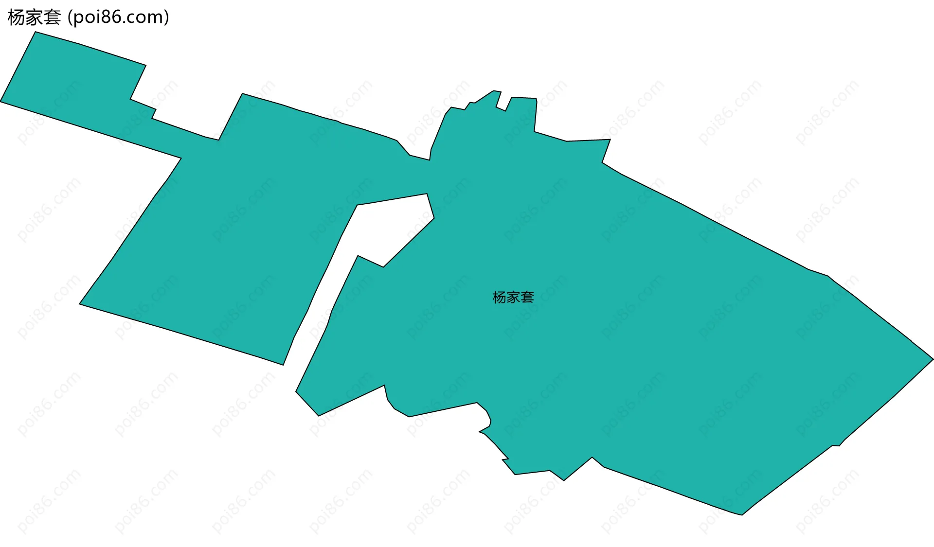 杨家套边界地图