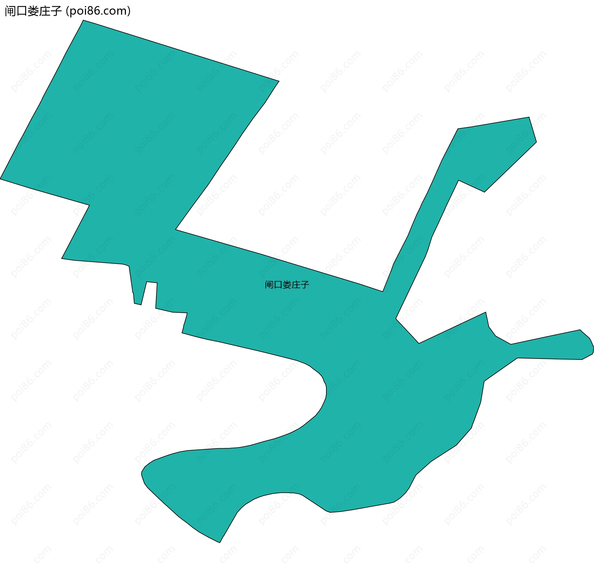 闸口娄庄子边界地图