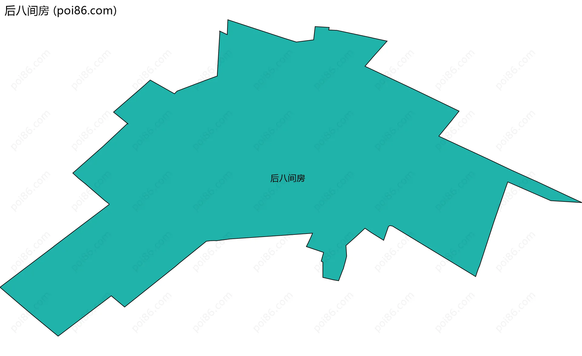 后八间房边界地图