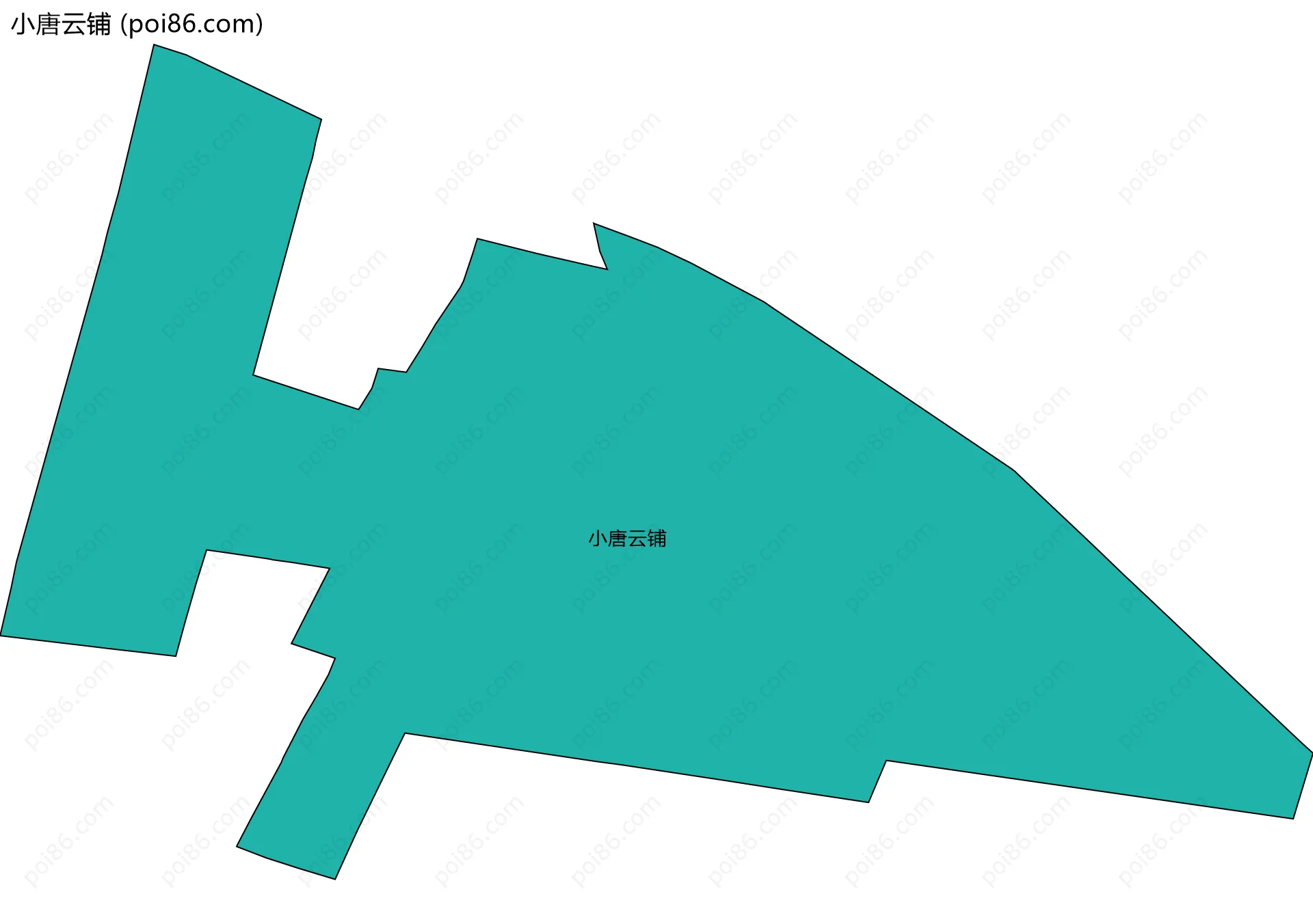 小唐云铺边界地图