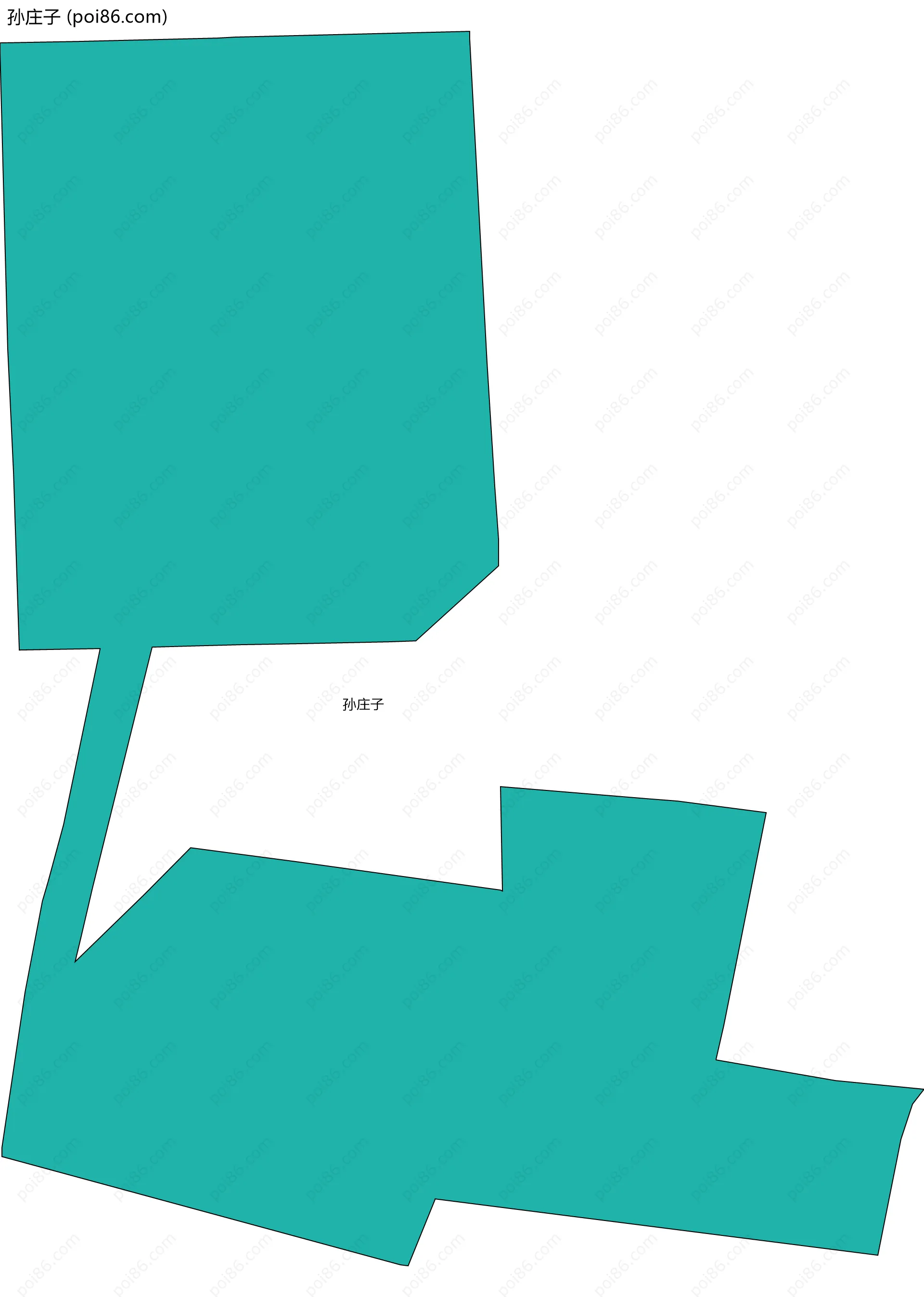 孙庄子边界地图