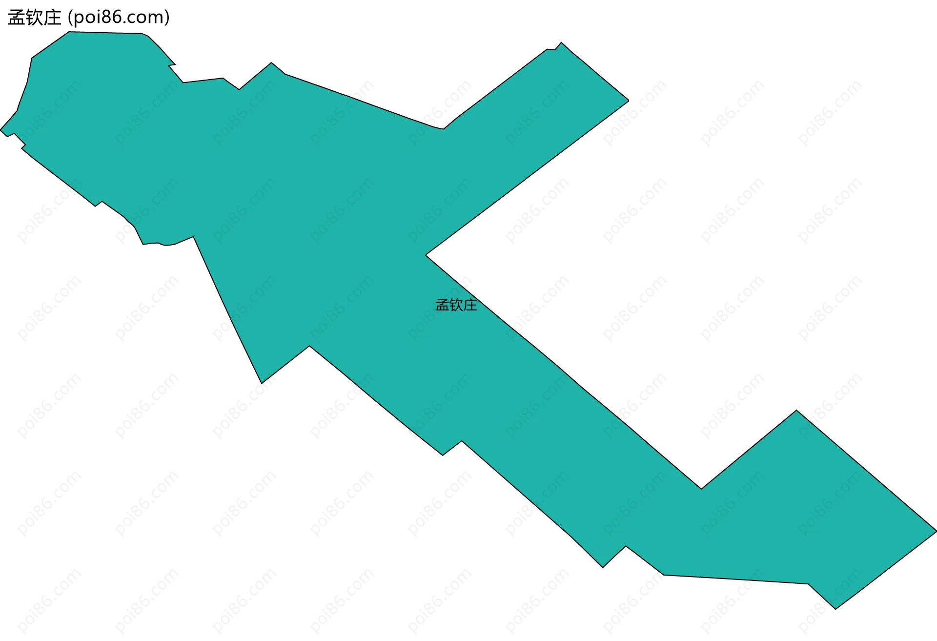 孟钦庄边界地图