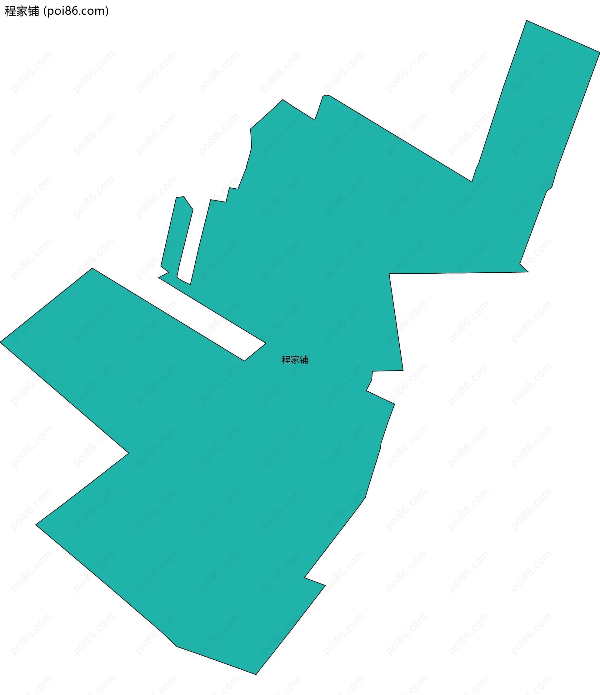 程家铺边界地图