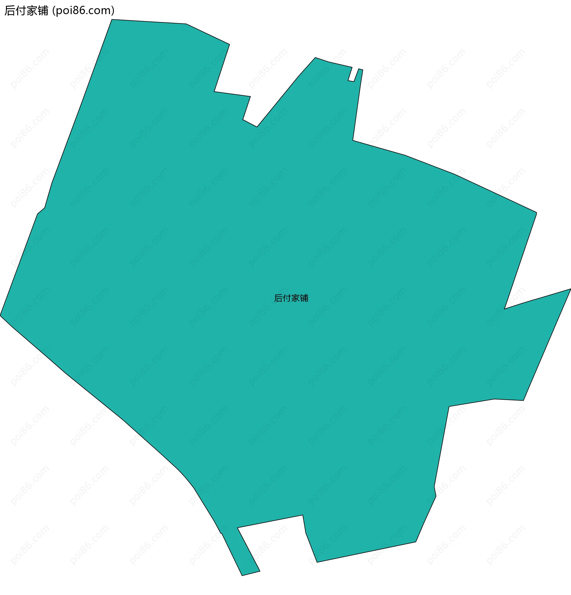 后付家铺边界地图