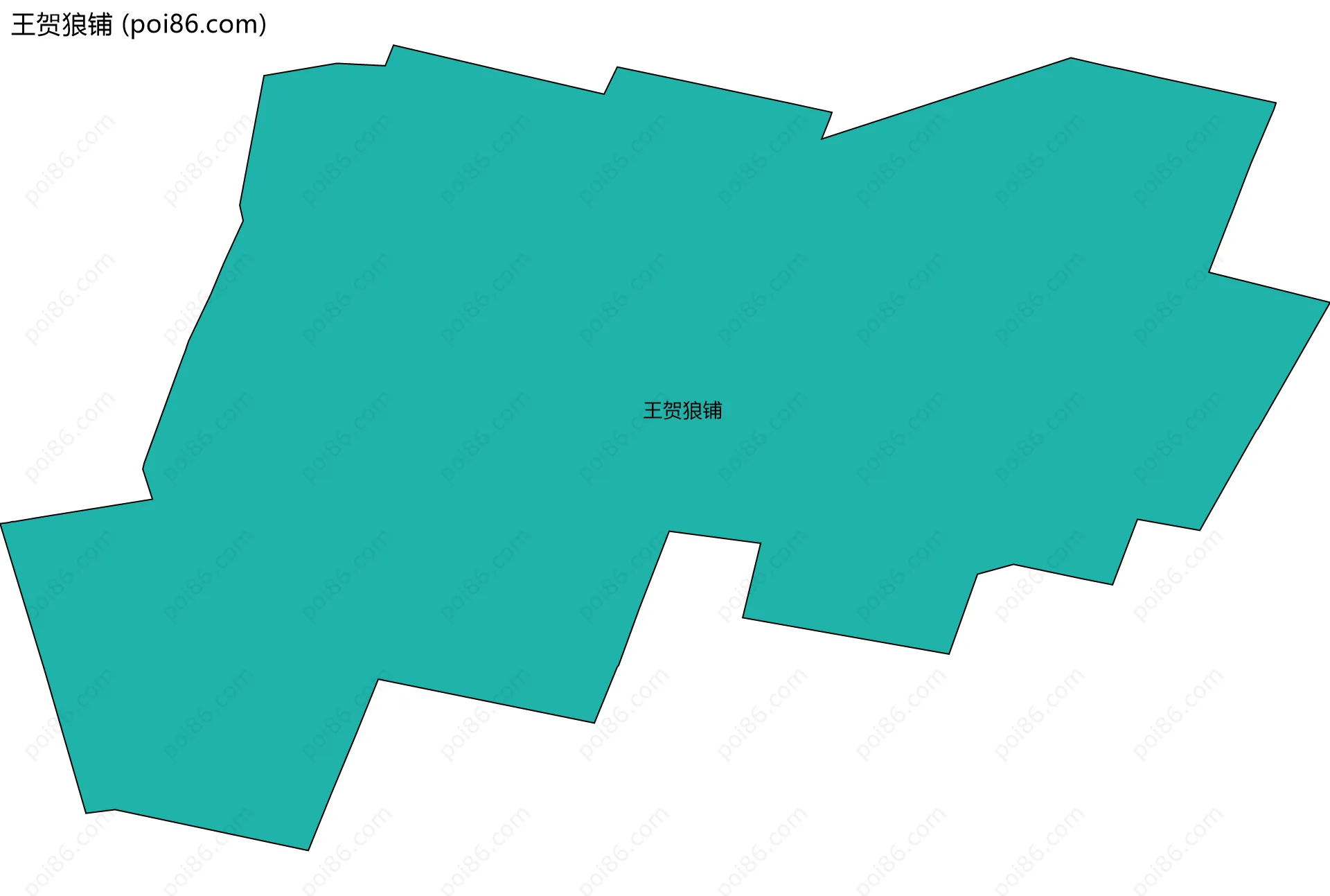 王贺狼铺边界地图